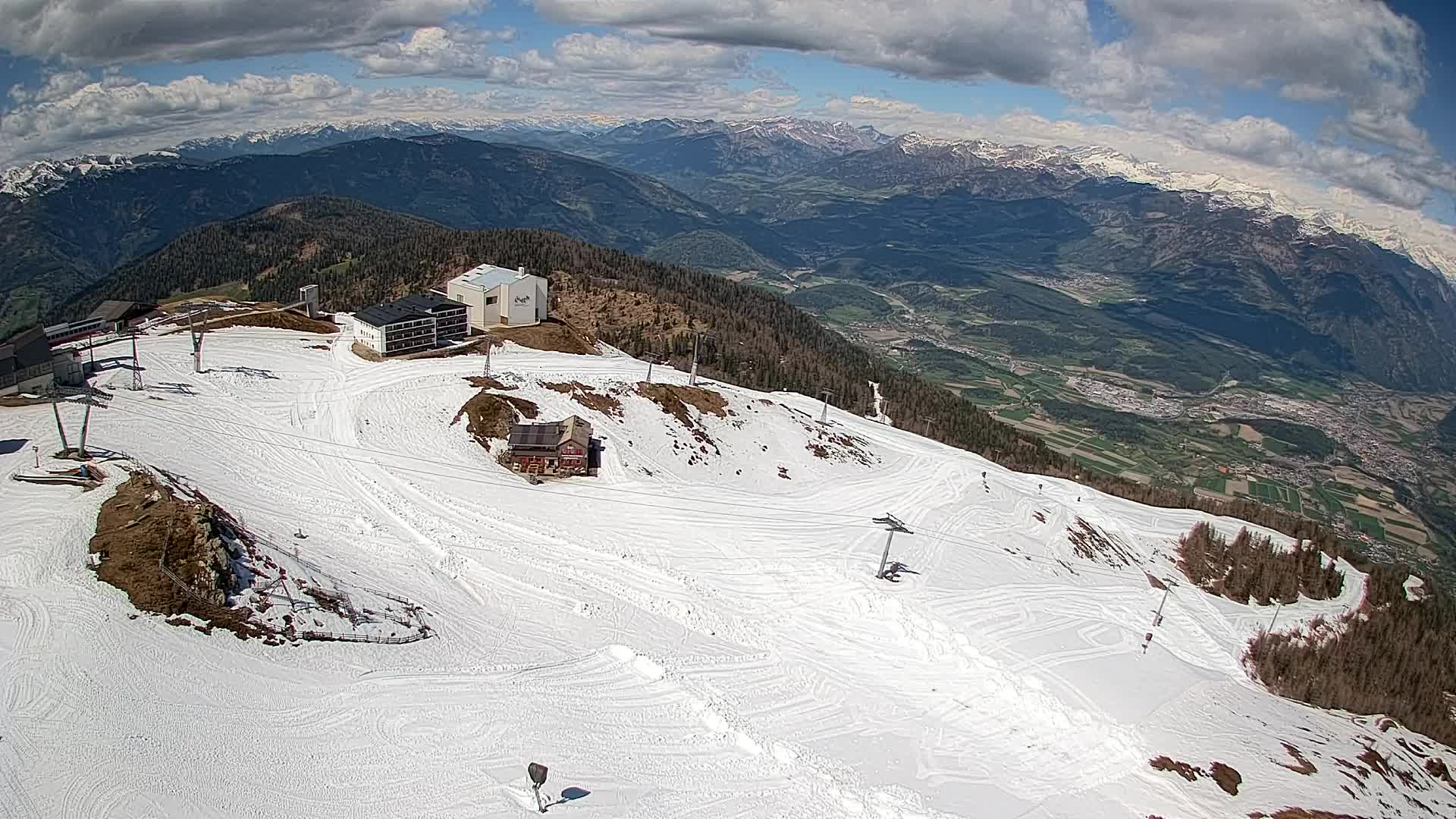 Kronplatz peak Ski resort | view to Bruneck