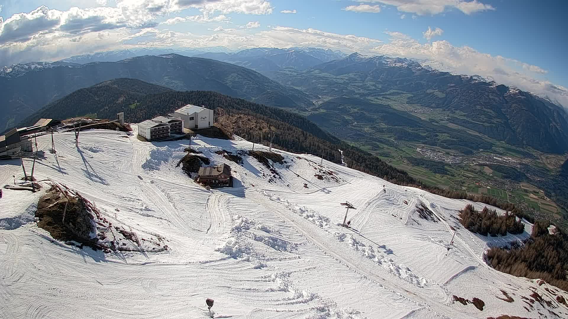 Skigebiet Kronplatz Gipfel | Blick auf Bruneck
