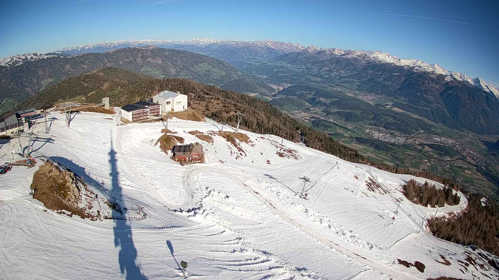 Smučišče Kronplatz – vrh | pogled na Bruneck
