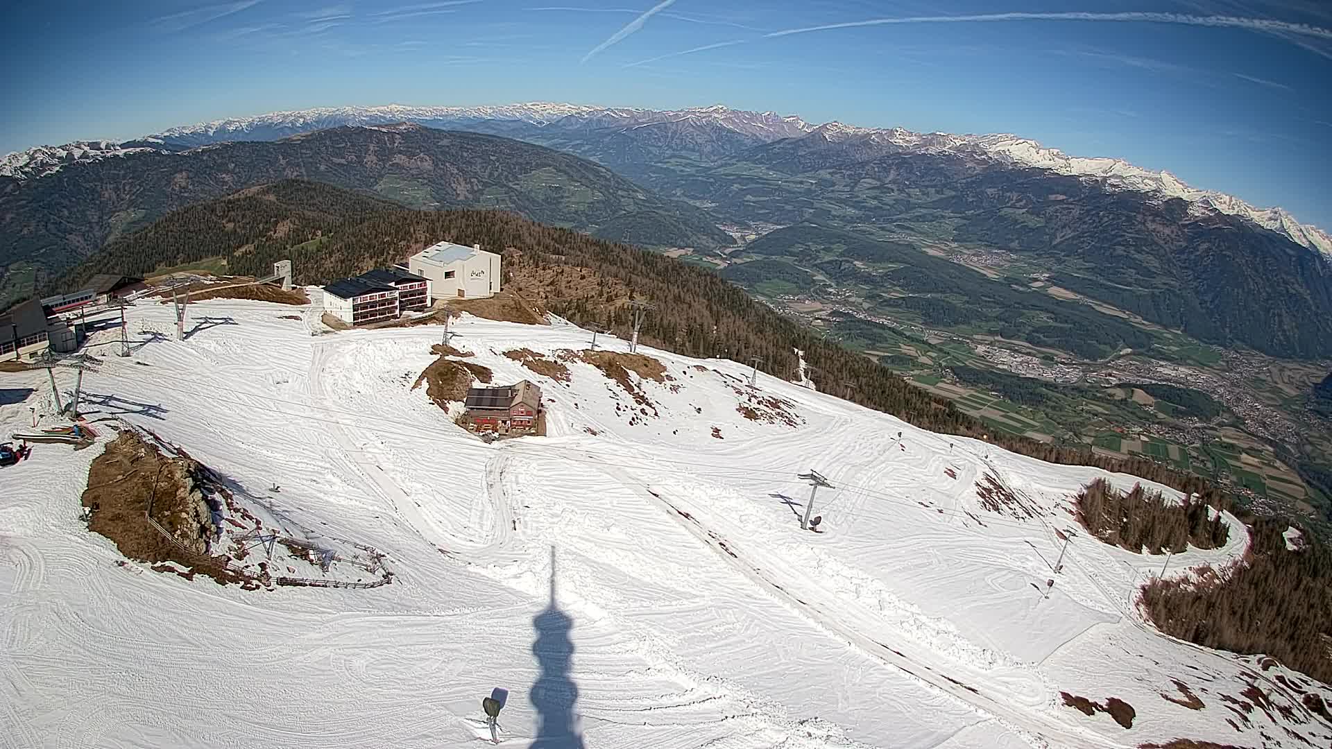 Kronplatz peak Ski resort | view to Bruneck