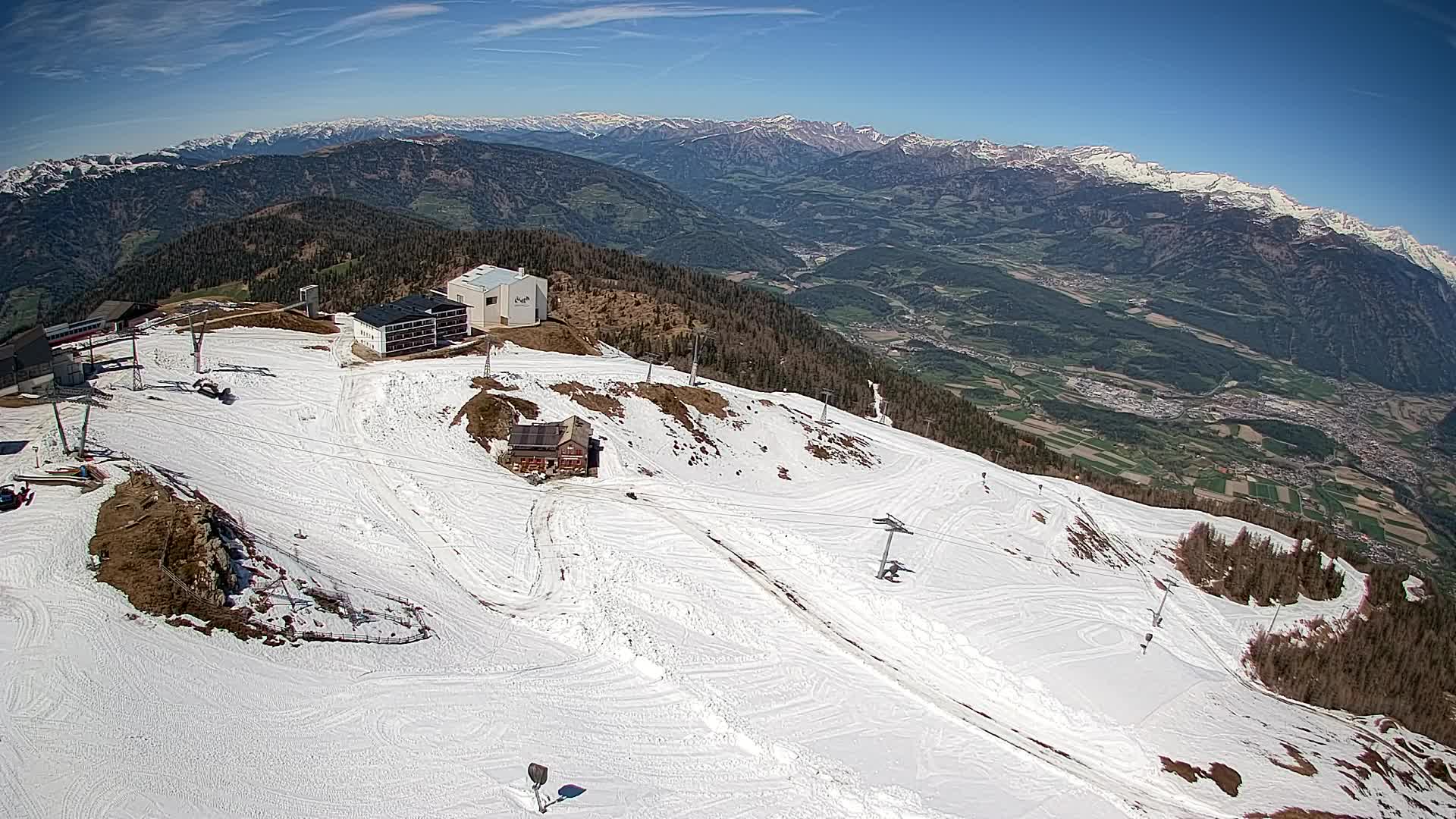 Kronplatz peak Ski resort | view to Bruneck