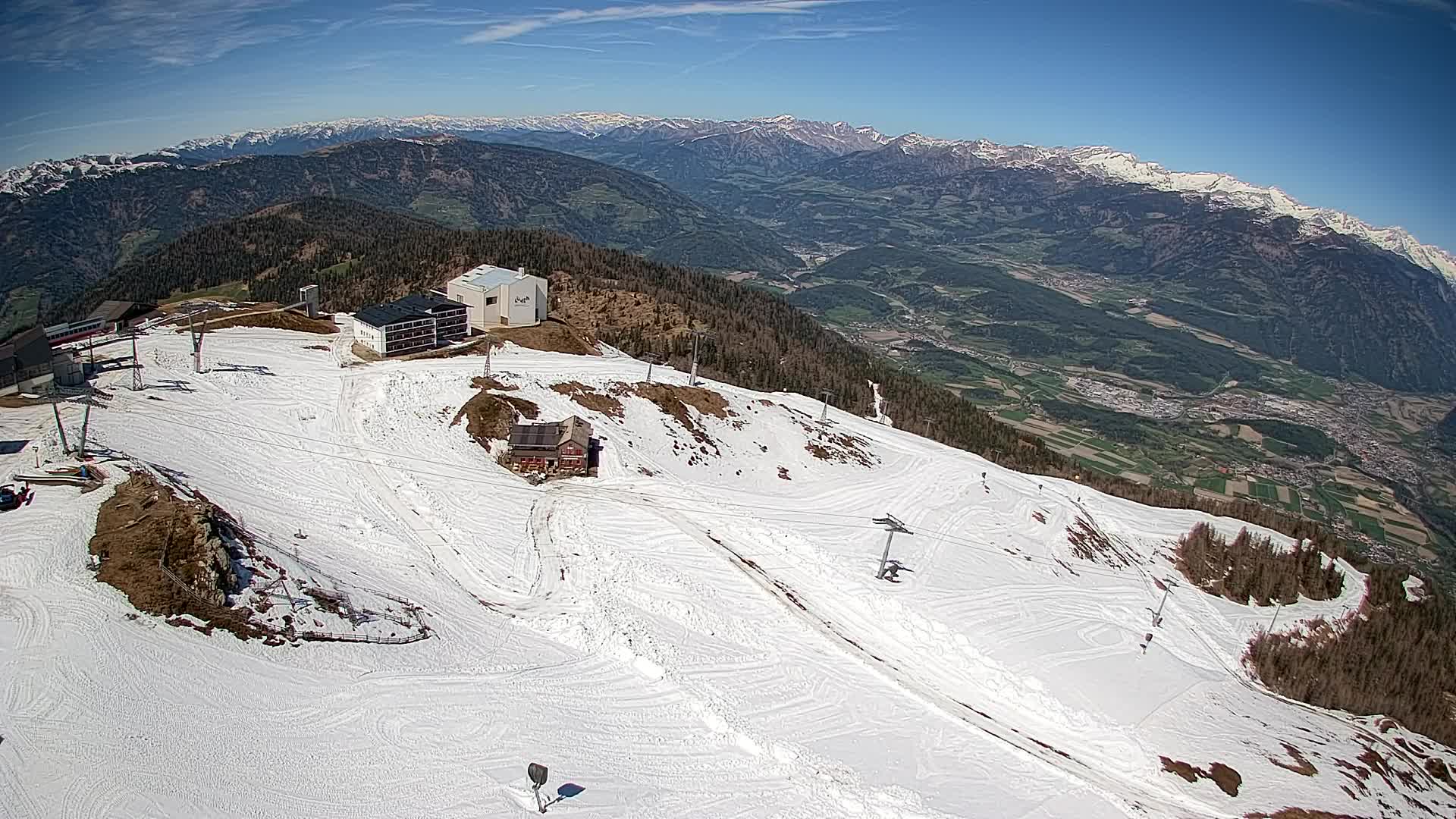 Kronplatz peak Ski resort | view to Bruneck