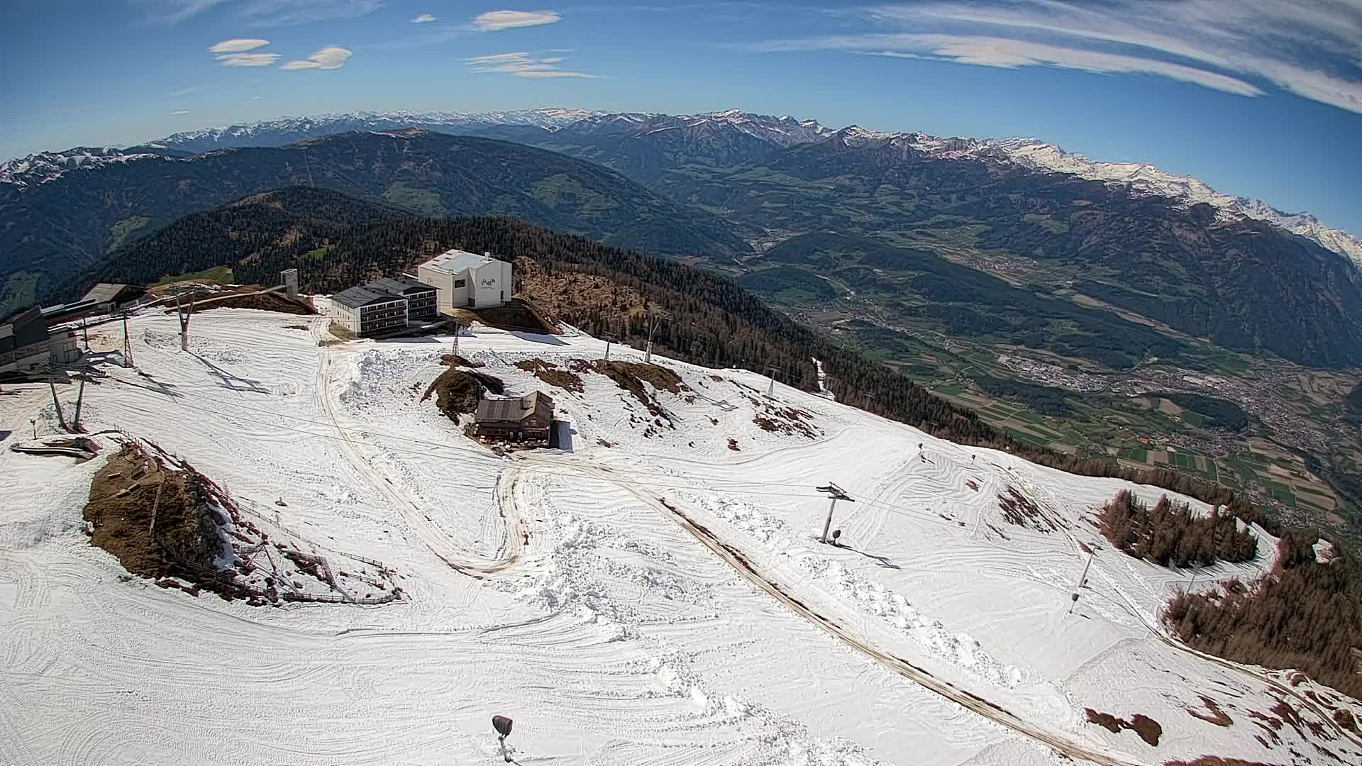 Kronplatz peak Ski resort | view to Bruneck