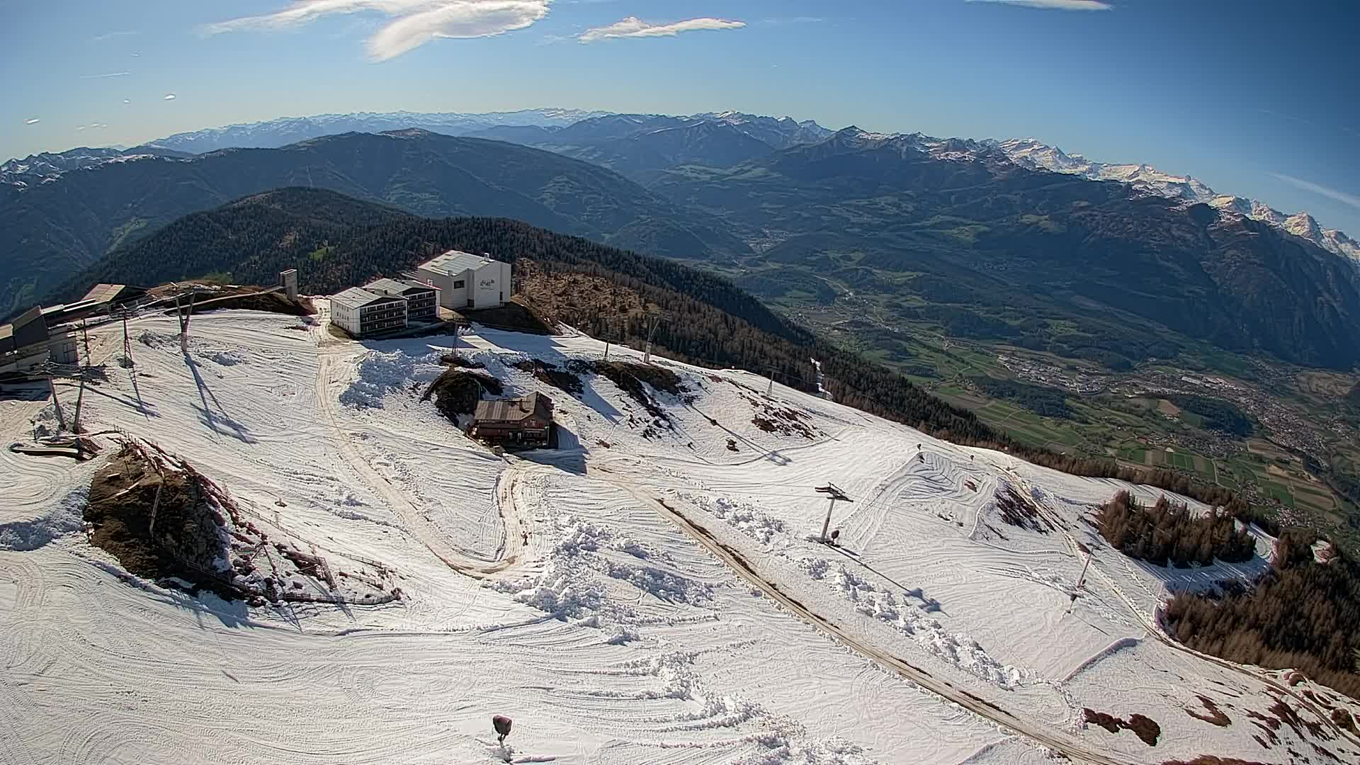 Kronplatz peak Ski resort | view to Bruneck