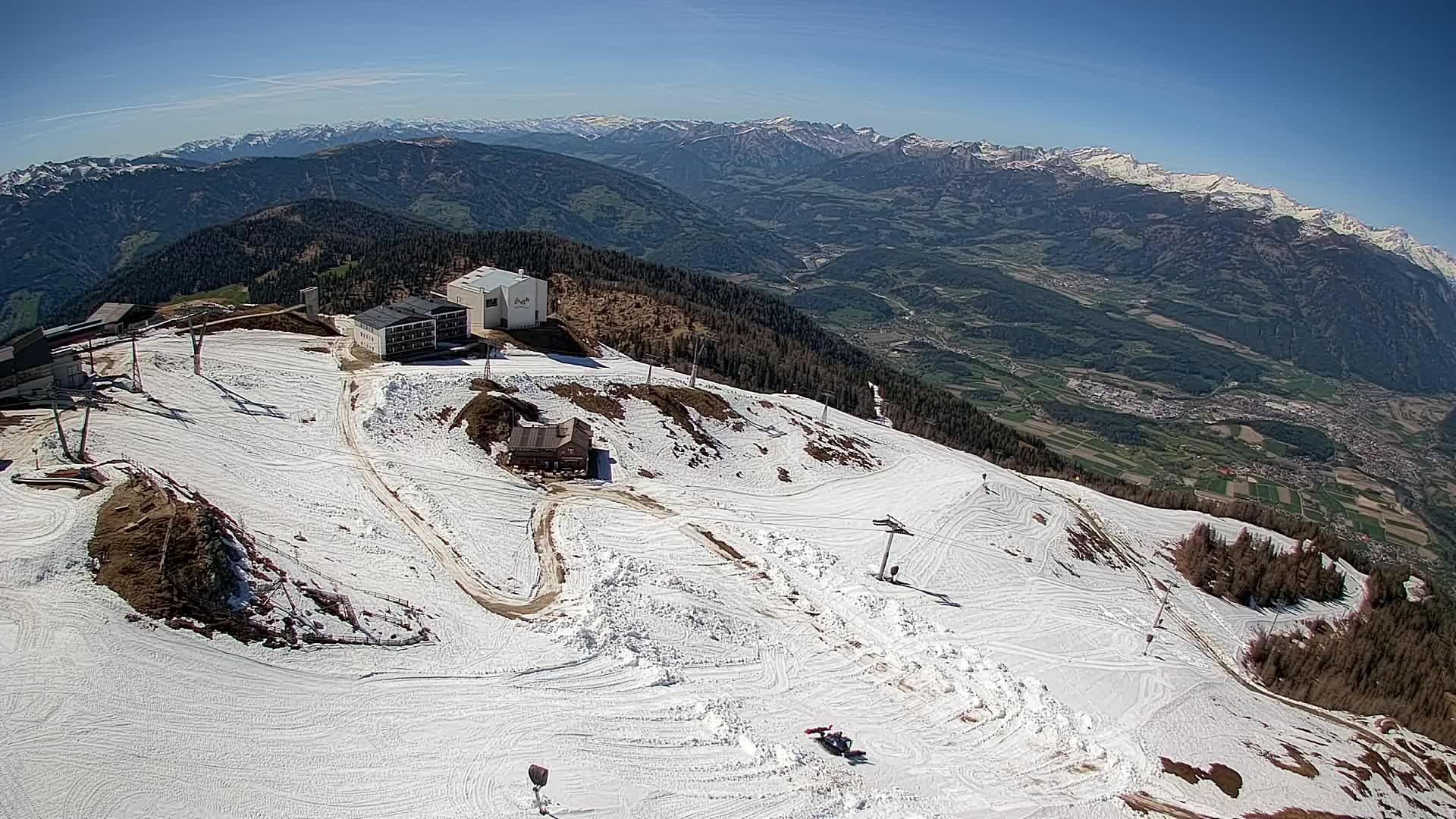 Stazione sciistica di Plan de Corones | vista su Brunico