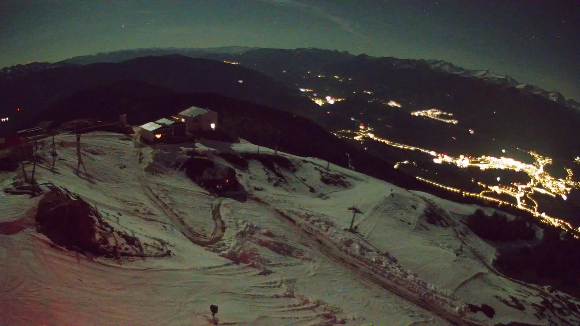 Skigebiet Kronplatz Gipfel | Blick auf Bruneck