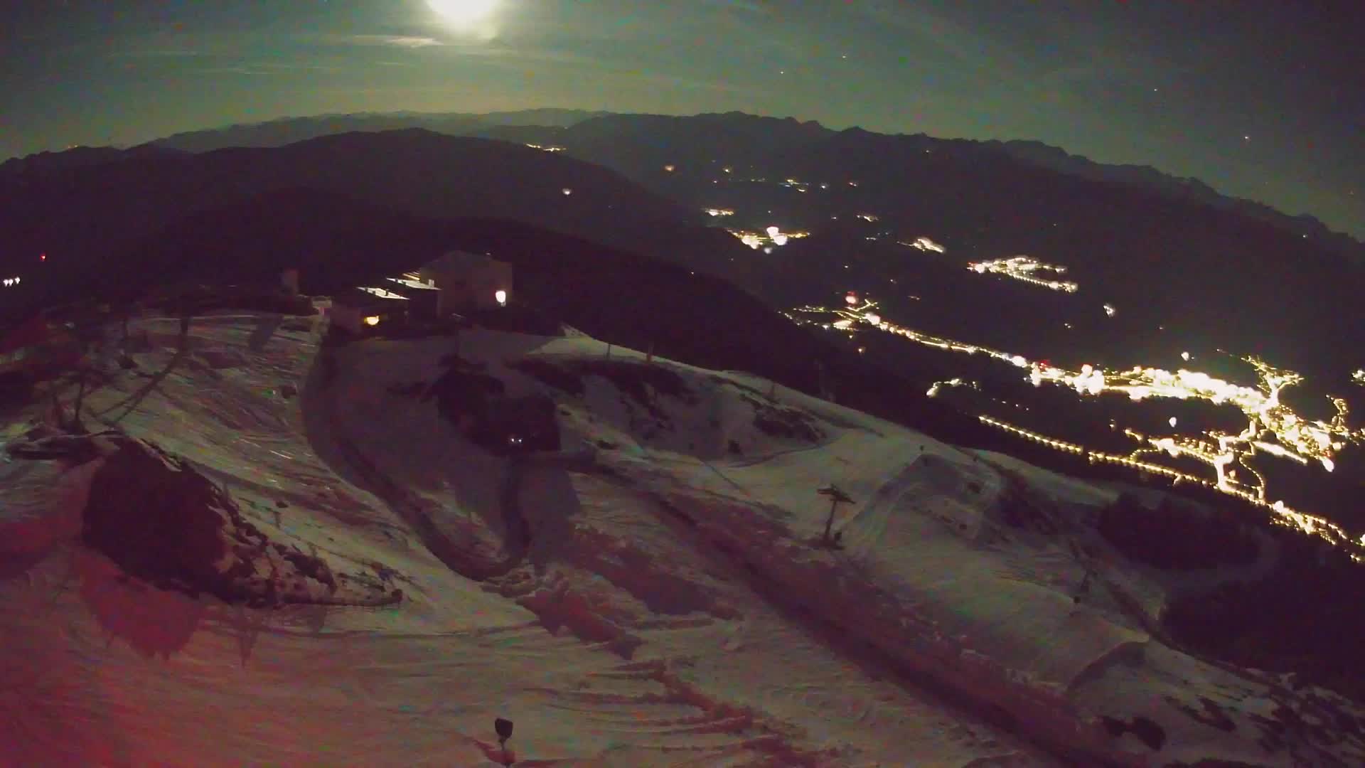 Skigebiet Kronplatz Gipfel | Blick auf Bruneck