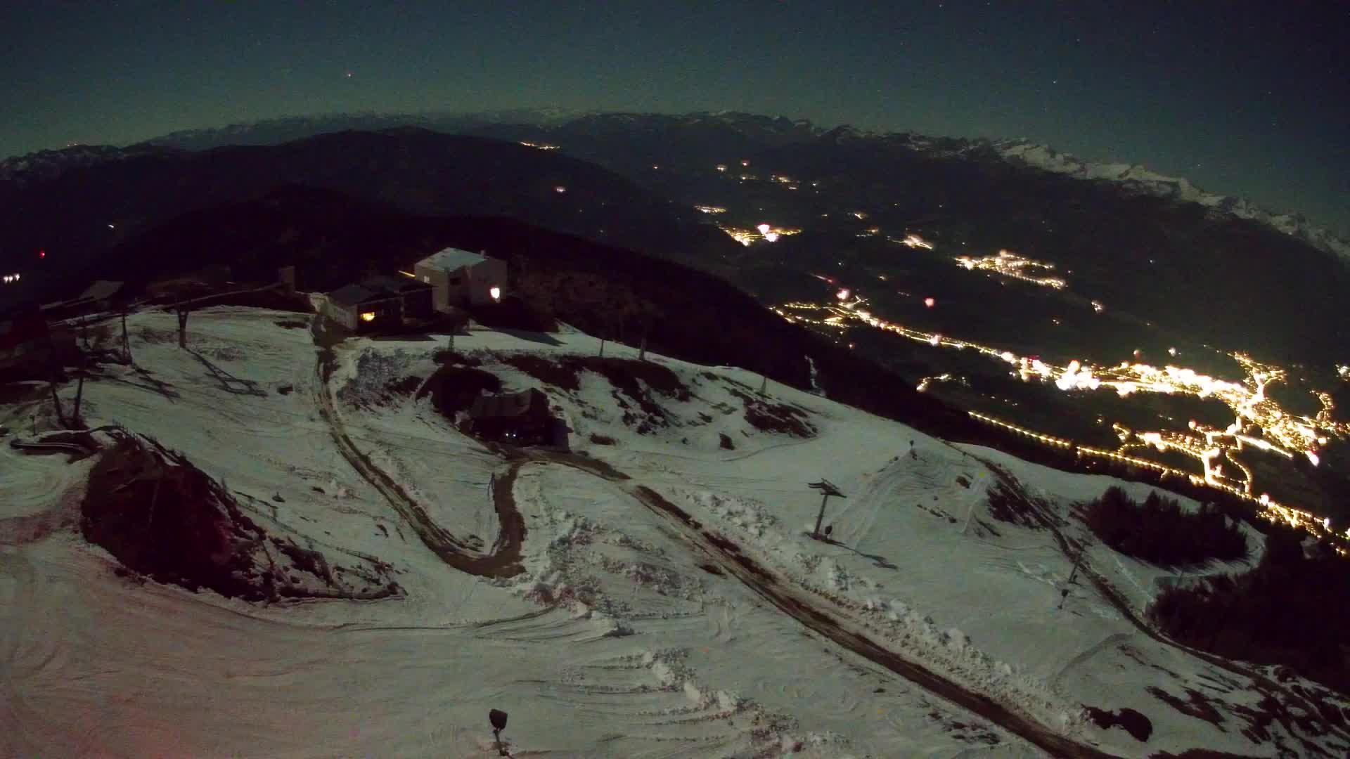 Skigebiet Kronplatz Gipfel | Blick auf Bruneck