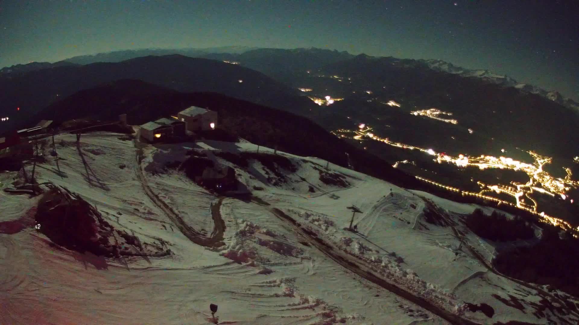 Skigebiet Kronplatz Gipfel | Blick auf Bruneck