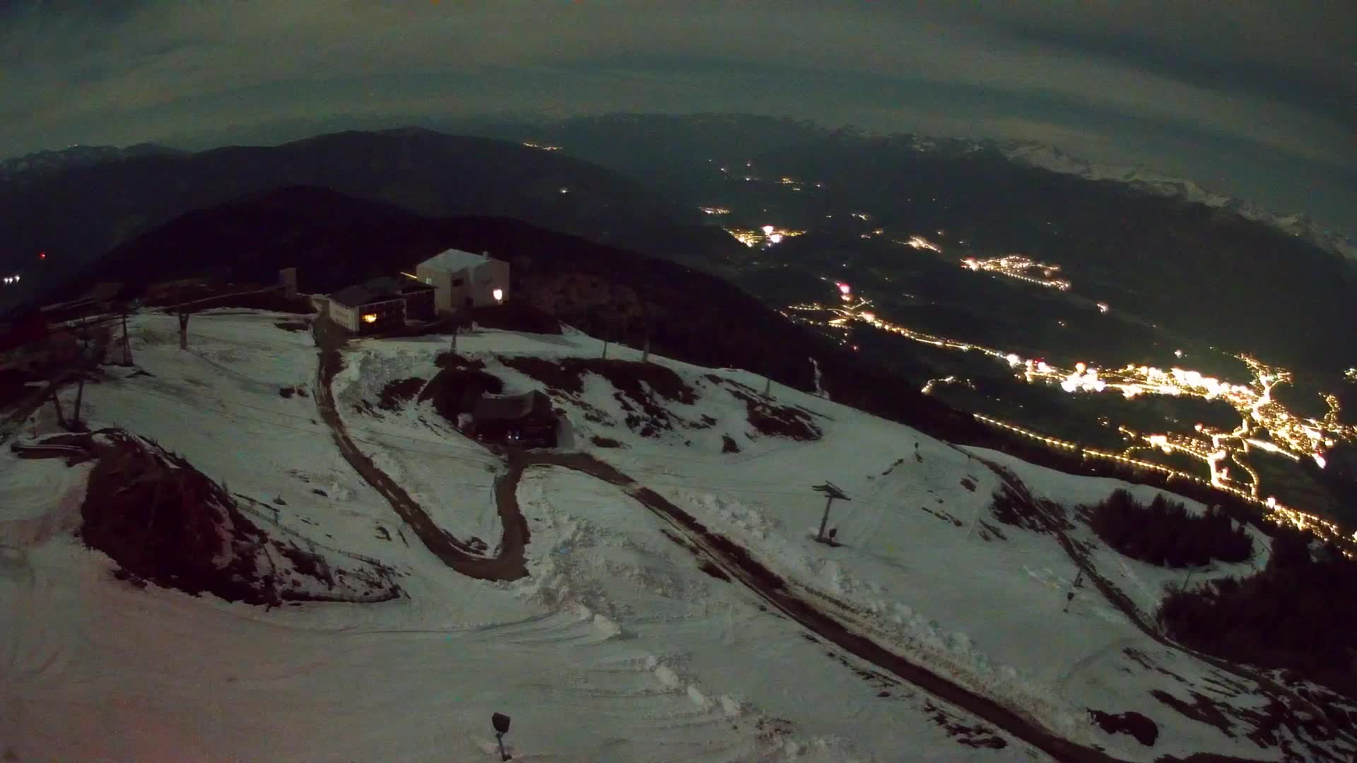 Station de ski Kronplatz sommet | vue sur Brunico
