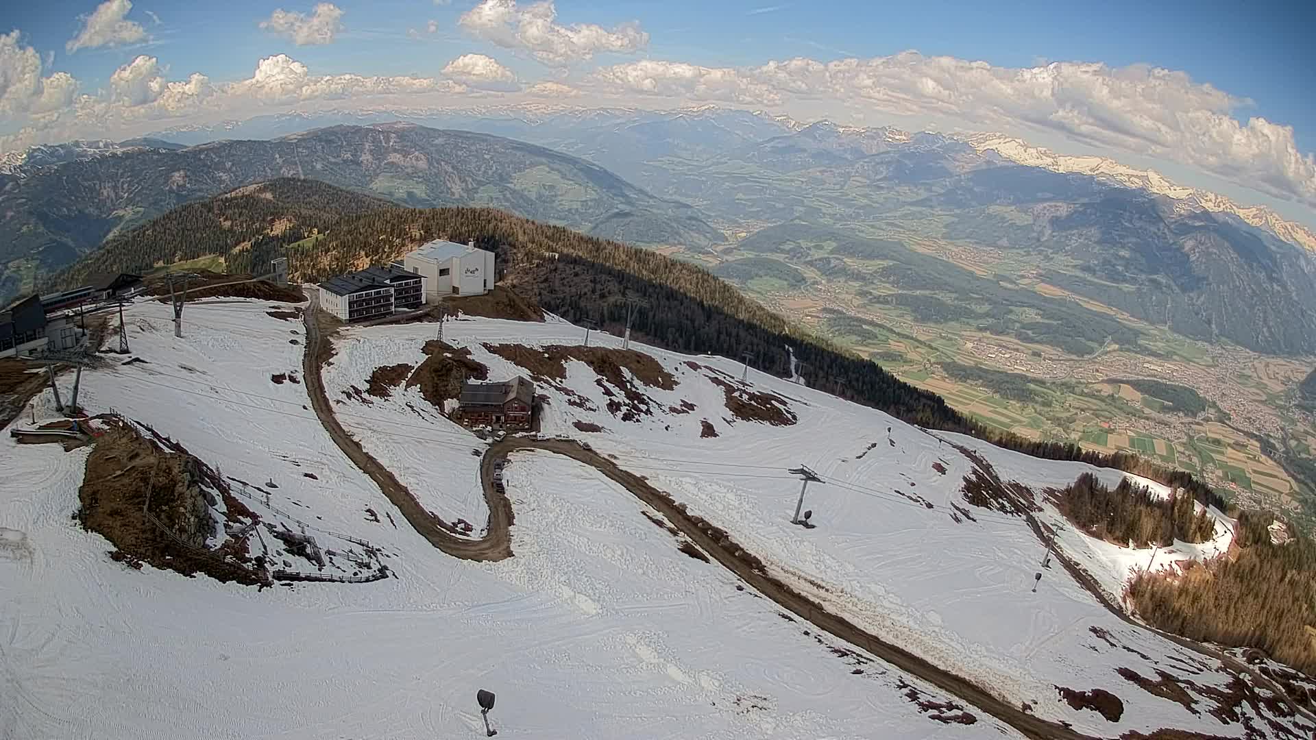 Kronplatz peak Ski resort | view to Bruneck