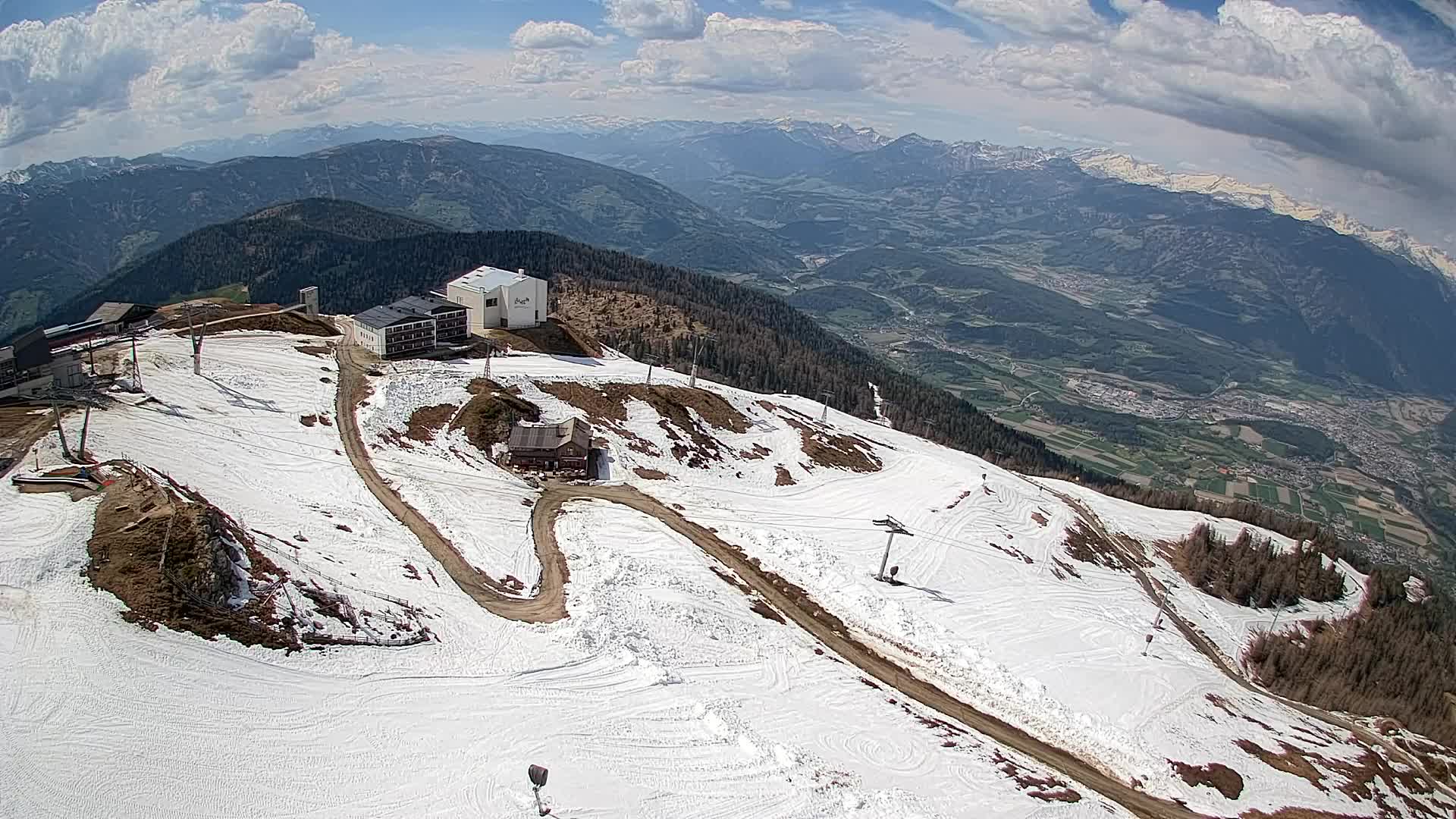 Smučišče Kronplatz – vrh | pogled na Bruneck