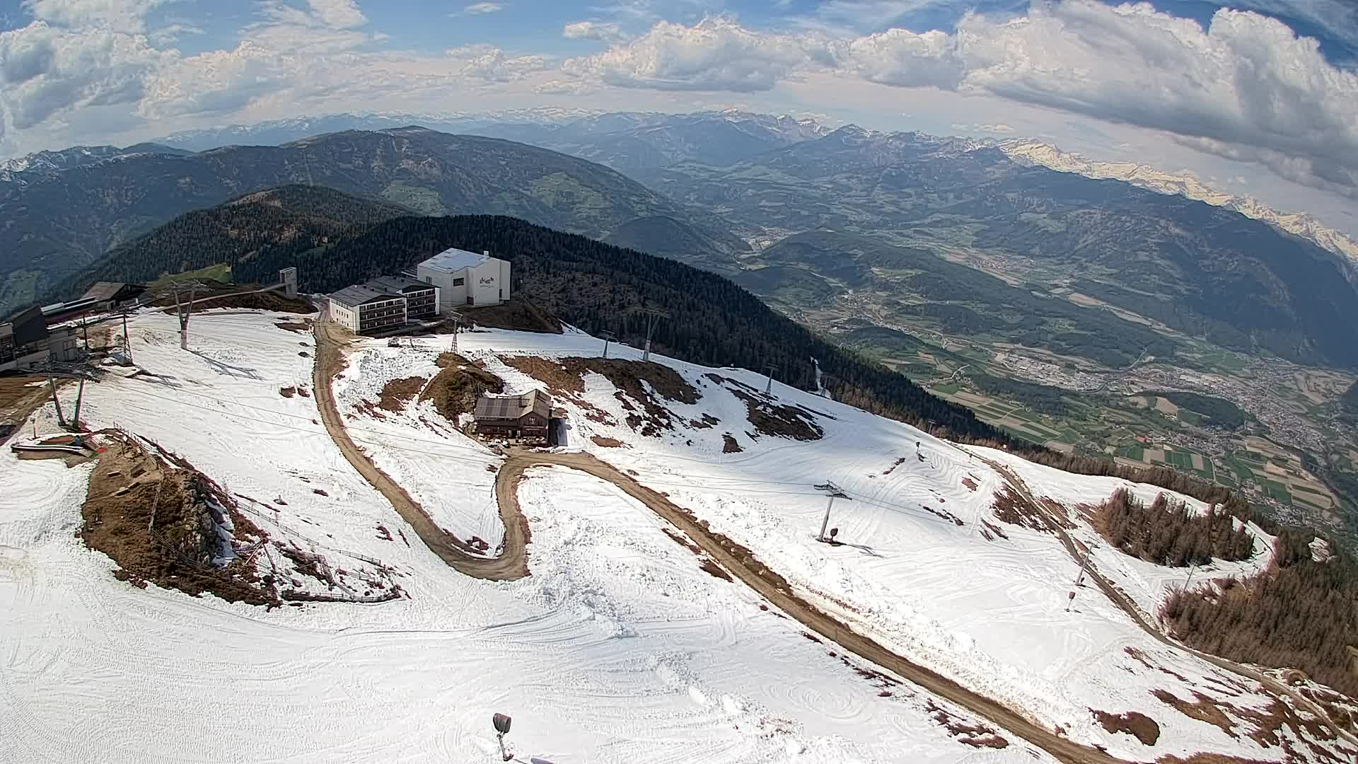 Kronplatz peak Ski resort | view to Bruneck
