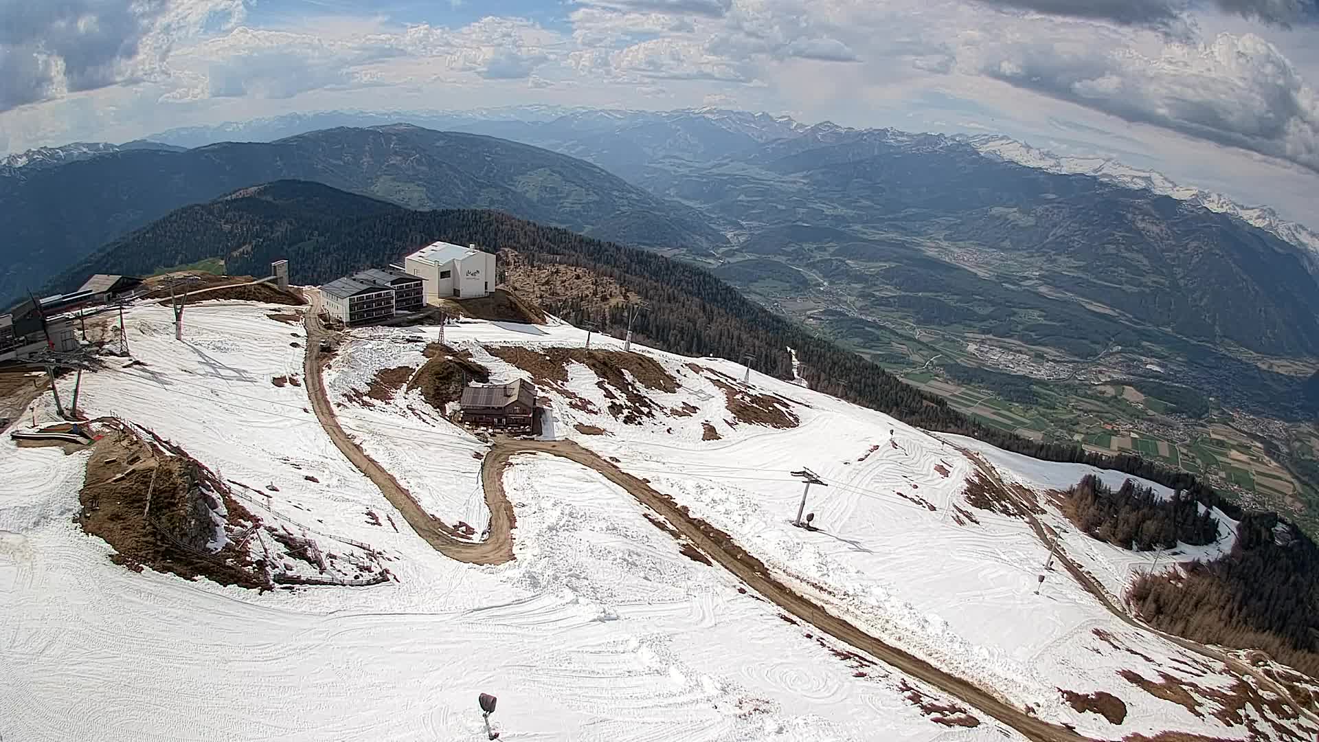Kronplatz peak Ski resort | view to Bruneck