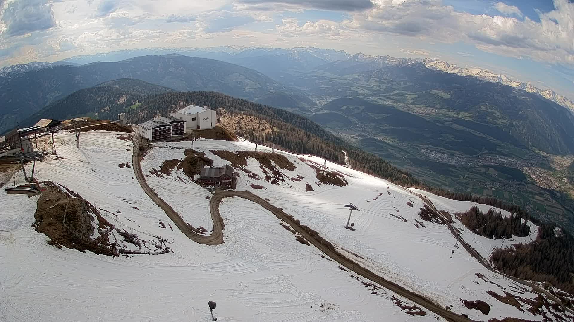 Smučišče Kronplatz – vrh | pogled na Bruneck