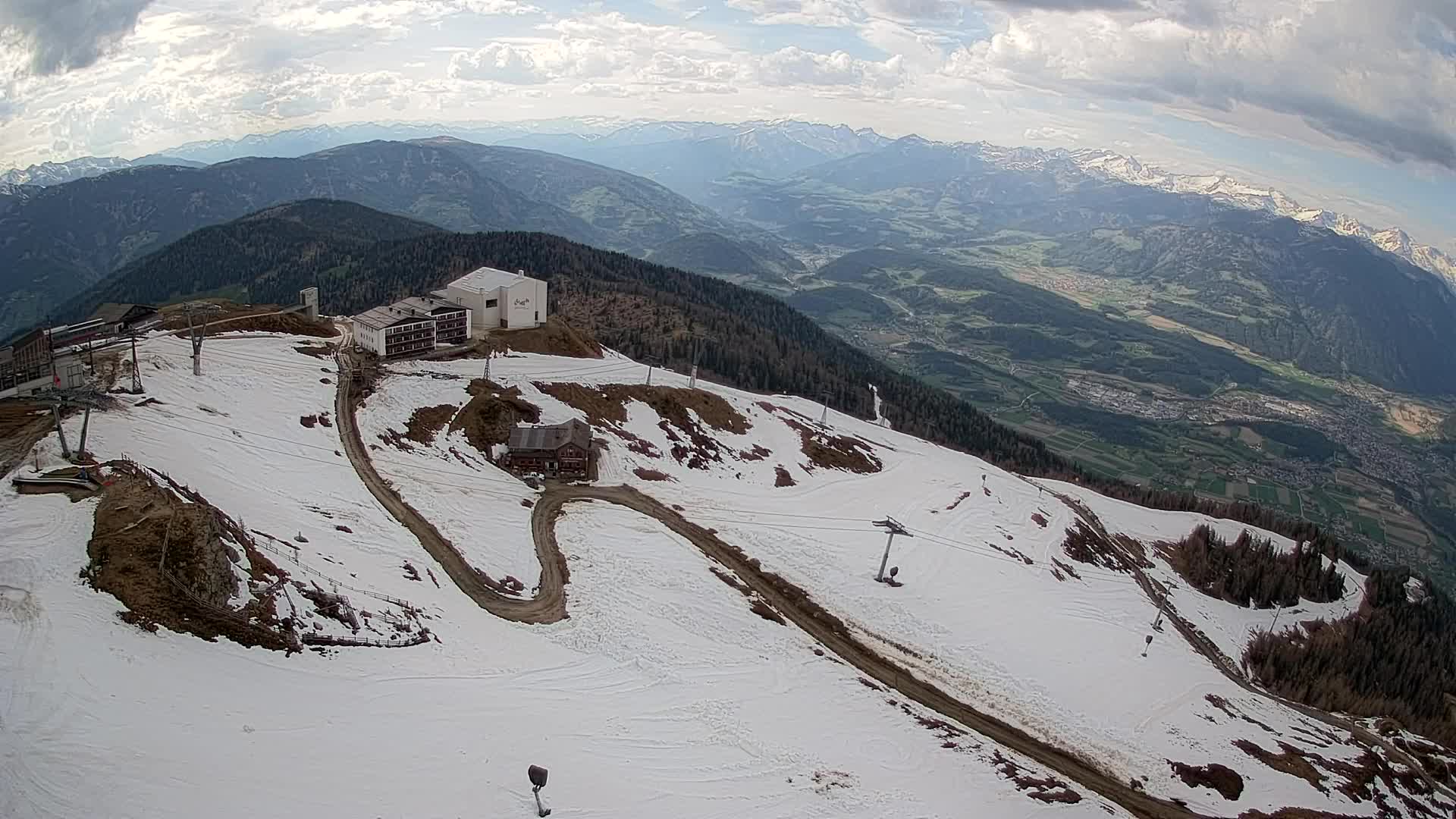 Kronplatz peak Ski resort | view to Bruneck