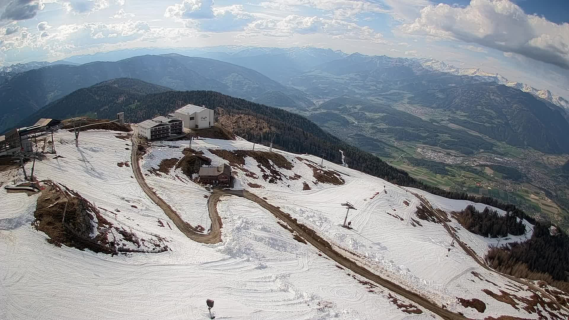 Kronplatz peak Ski resort | view to Bruneck