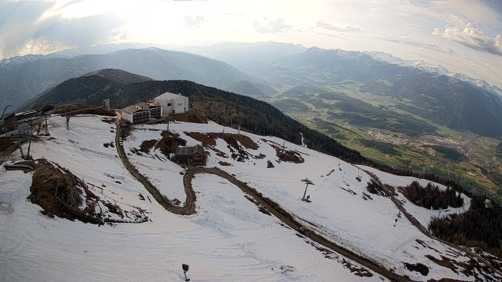 Kronplatz peak Ski resort | view to Bruneck