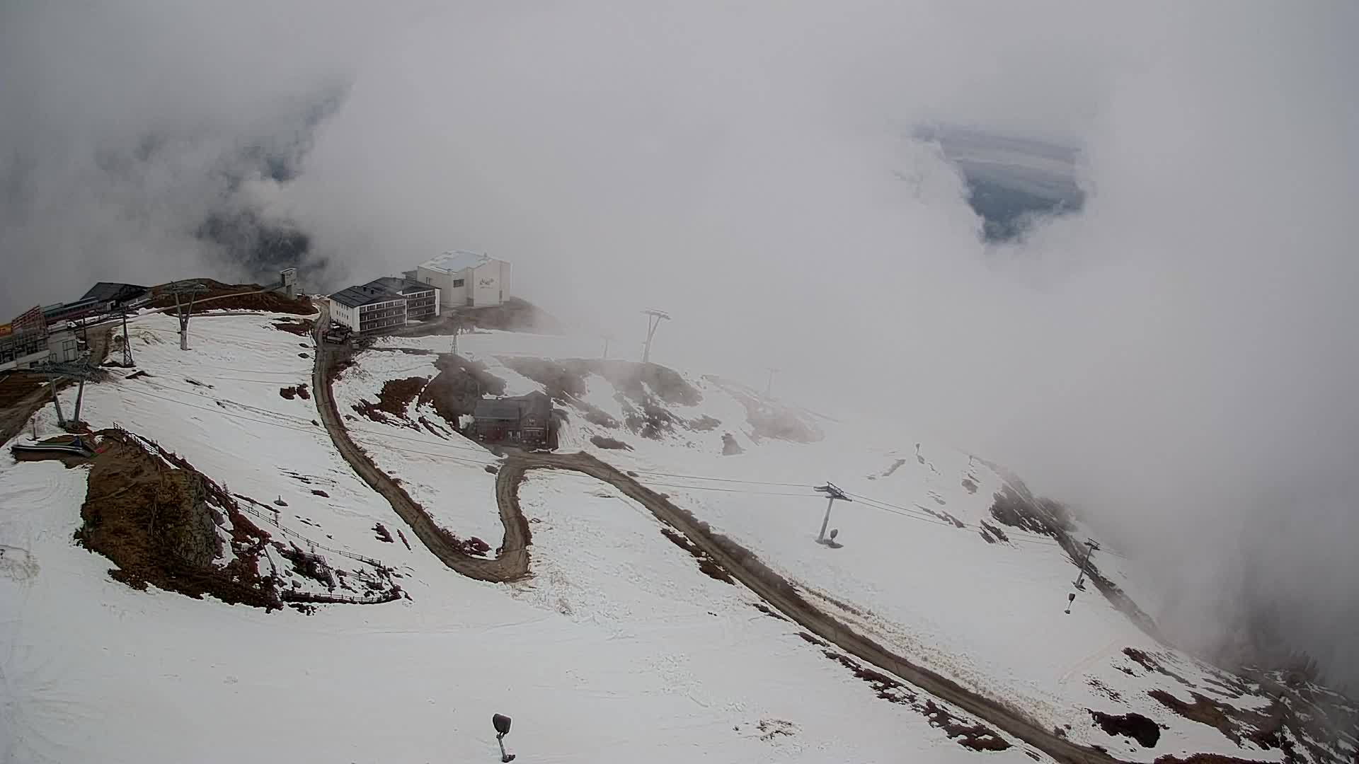 Station de ski Kronplatz sommet | vue sur Brunico