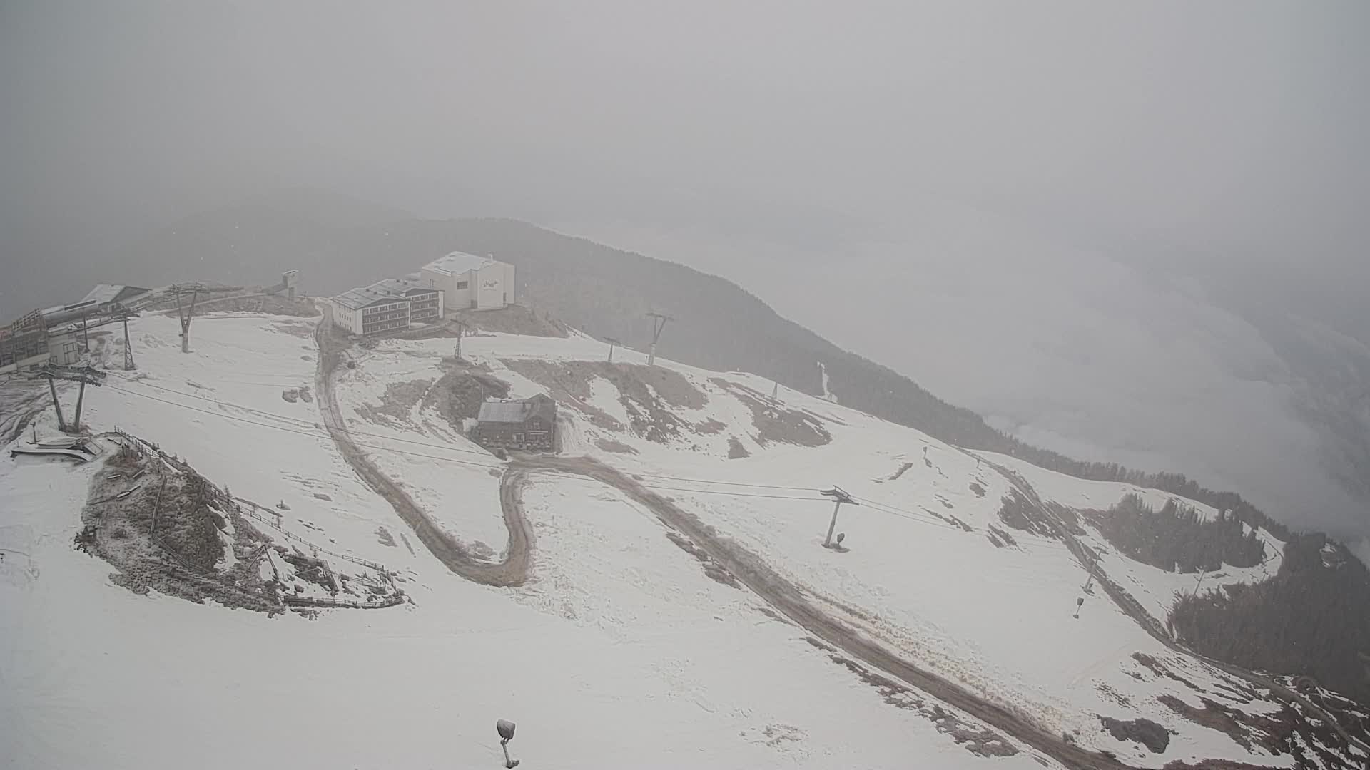 Station de ski Kronplatz sommet | vue sur Brunico