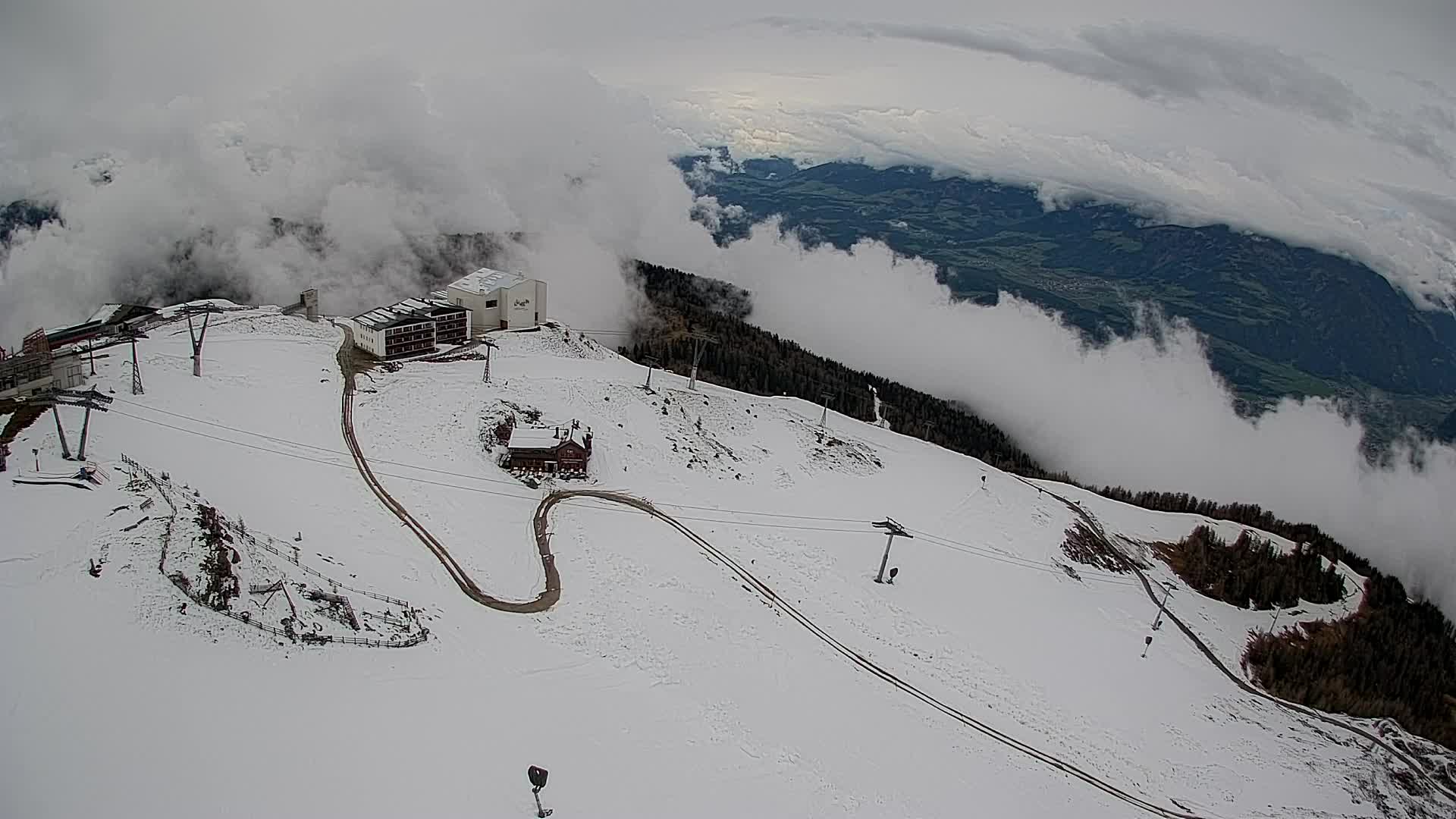 Kronplatz peak Ski resort | view to Bruneck