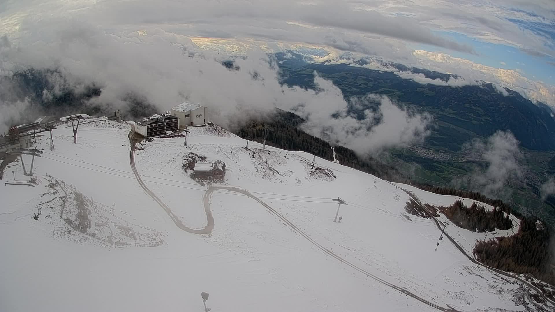 Kronplatz peak Ski resort | view to Bruneck
