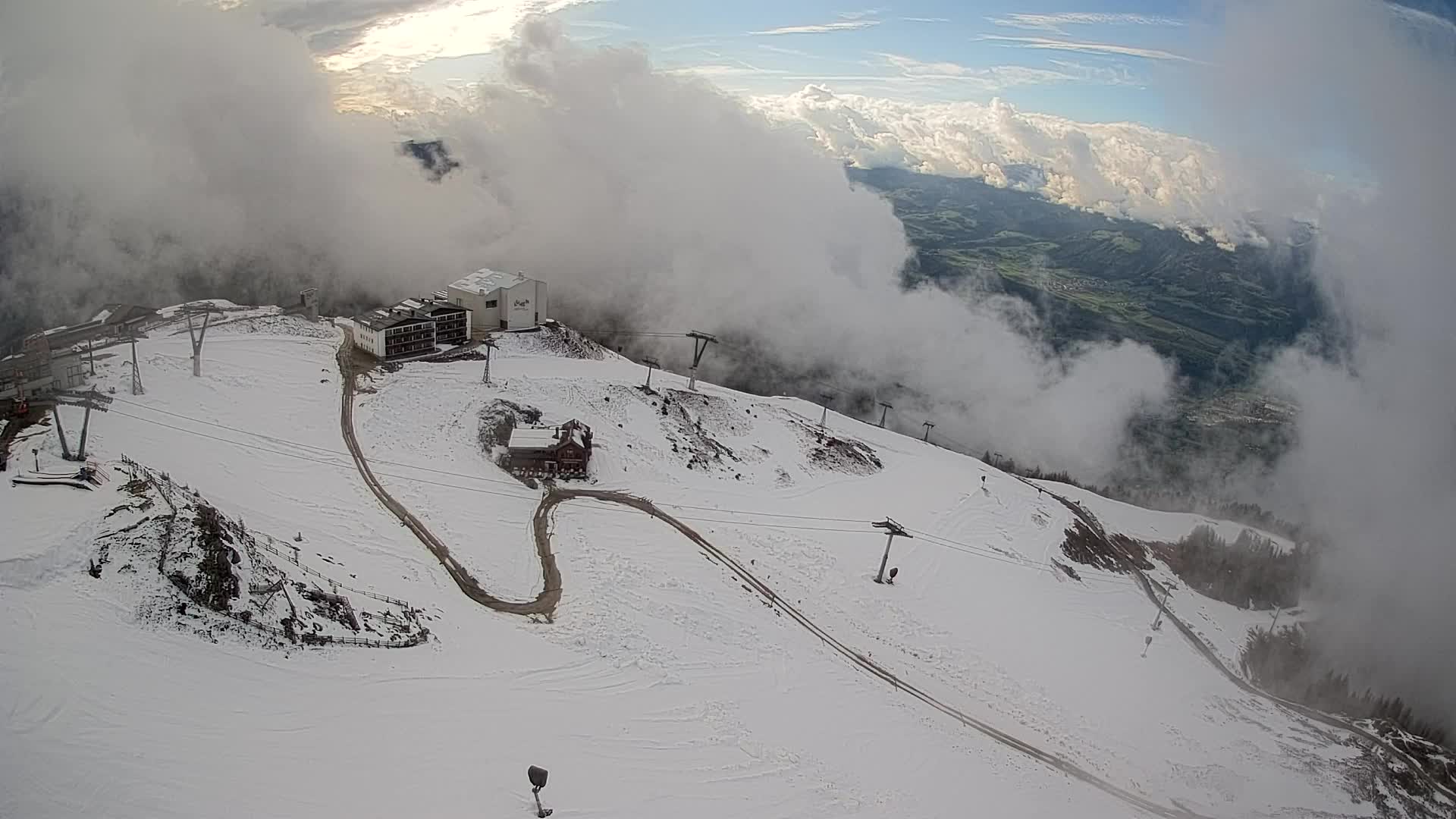 Kronplatz peak Ski resort | view to Bruneck