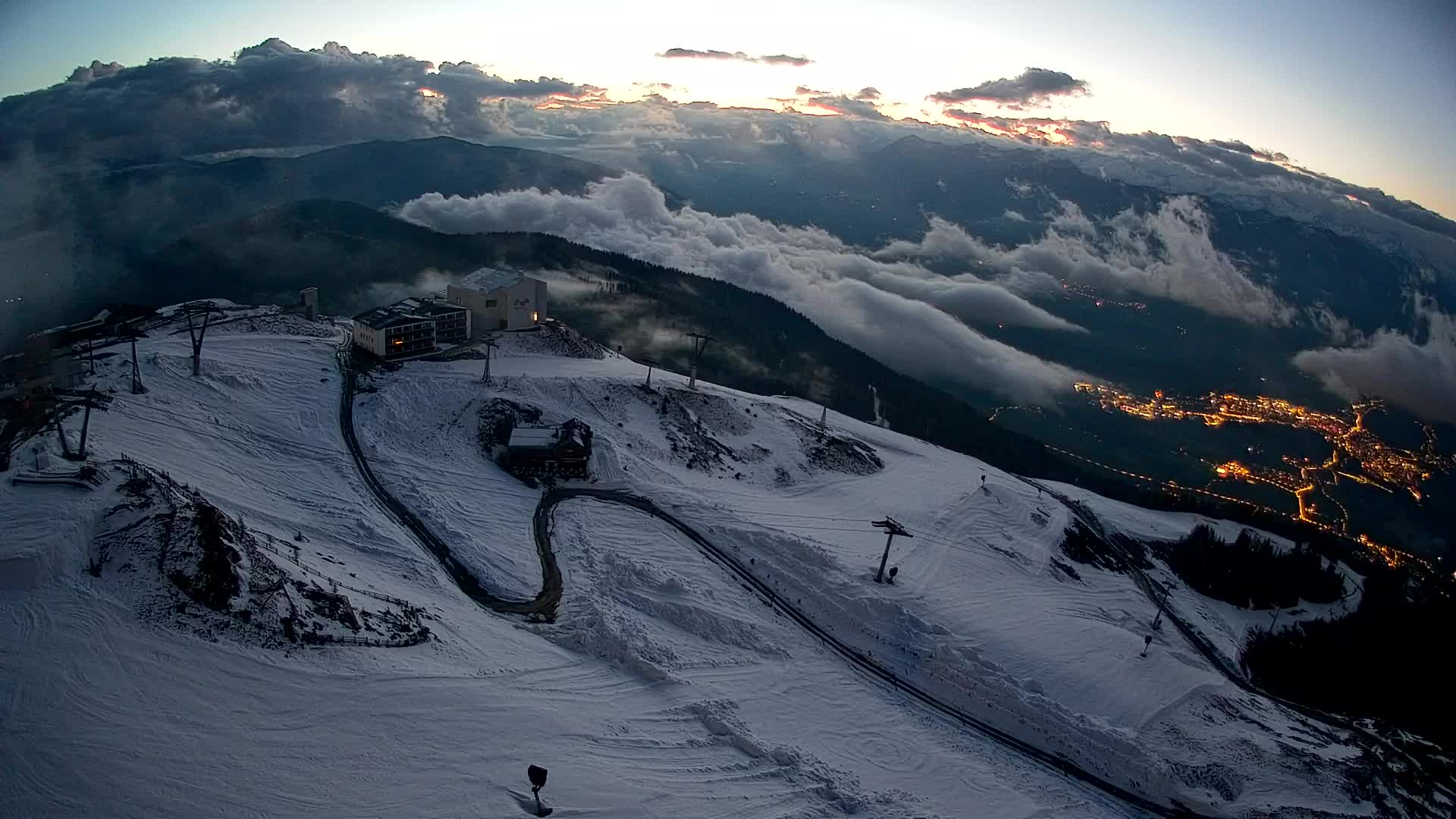 Smučišče Kronplatz – vrh | pogled na Bruneck