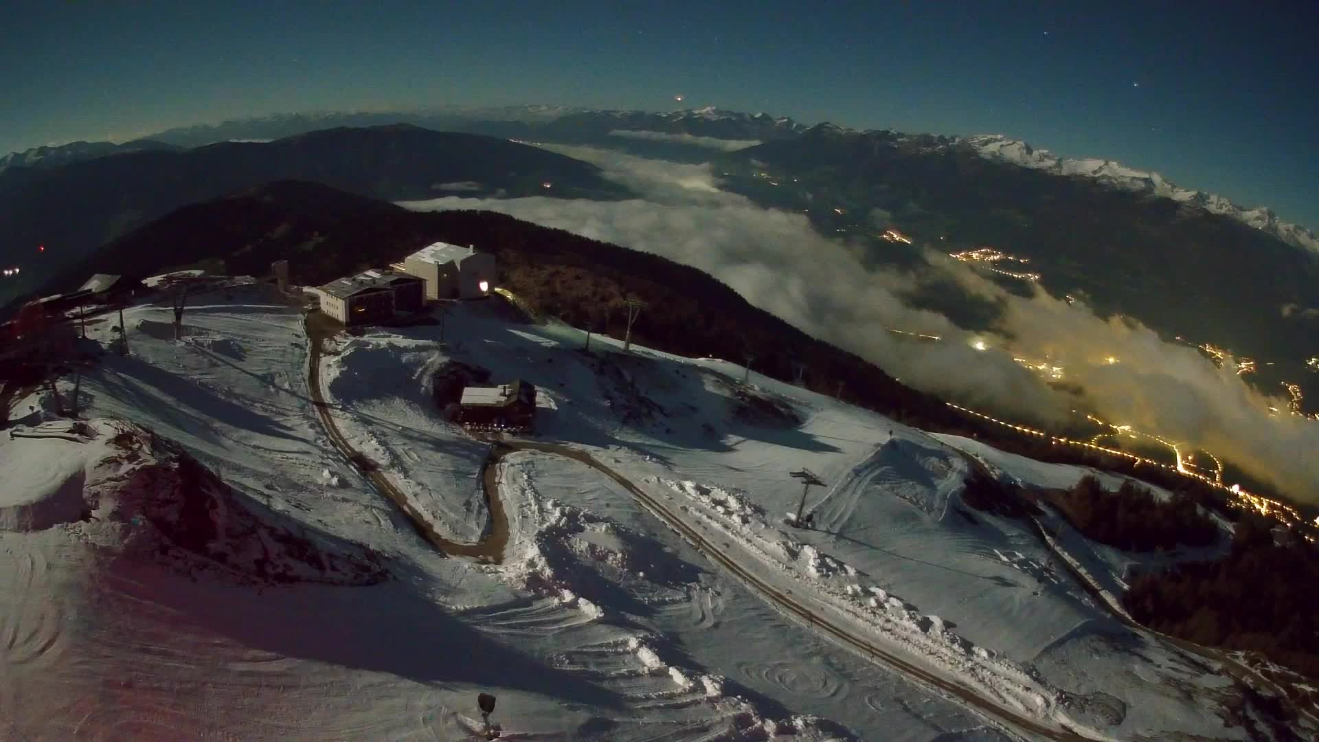 Kronplatz peak Ski resort | view to Bruneck