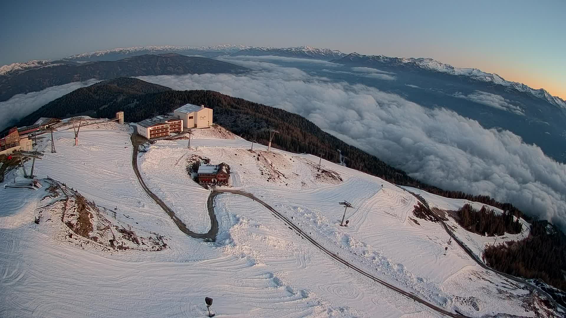 Smučišče Kronplatz – vrh | pogled na Bruneck