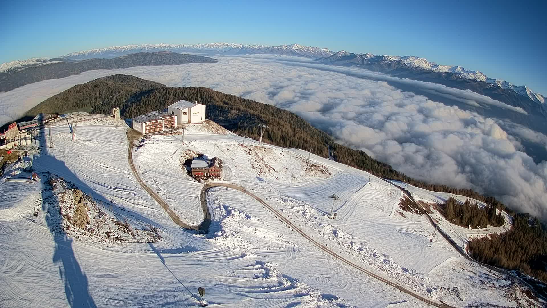 Smučišče Kronplatz – vrh | pogled na Bruneck