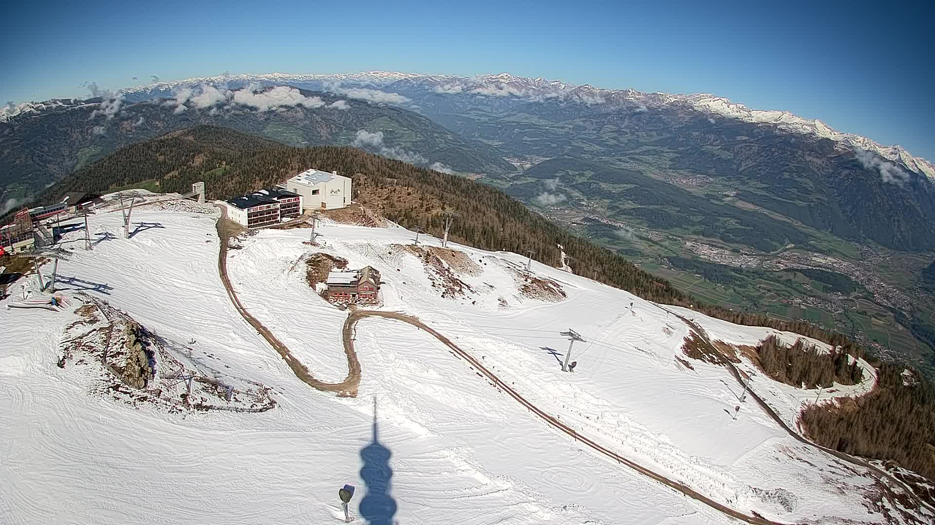 Skigebiet Kronplatz Gipfel | Blick auf Bruneck