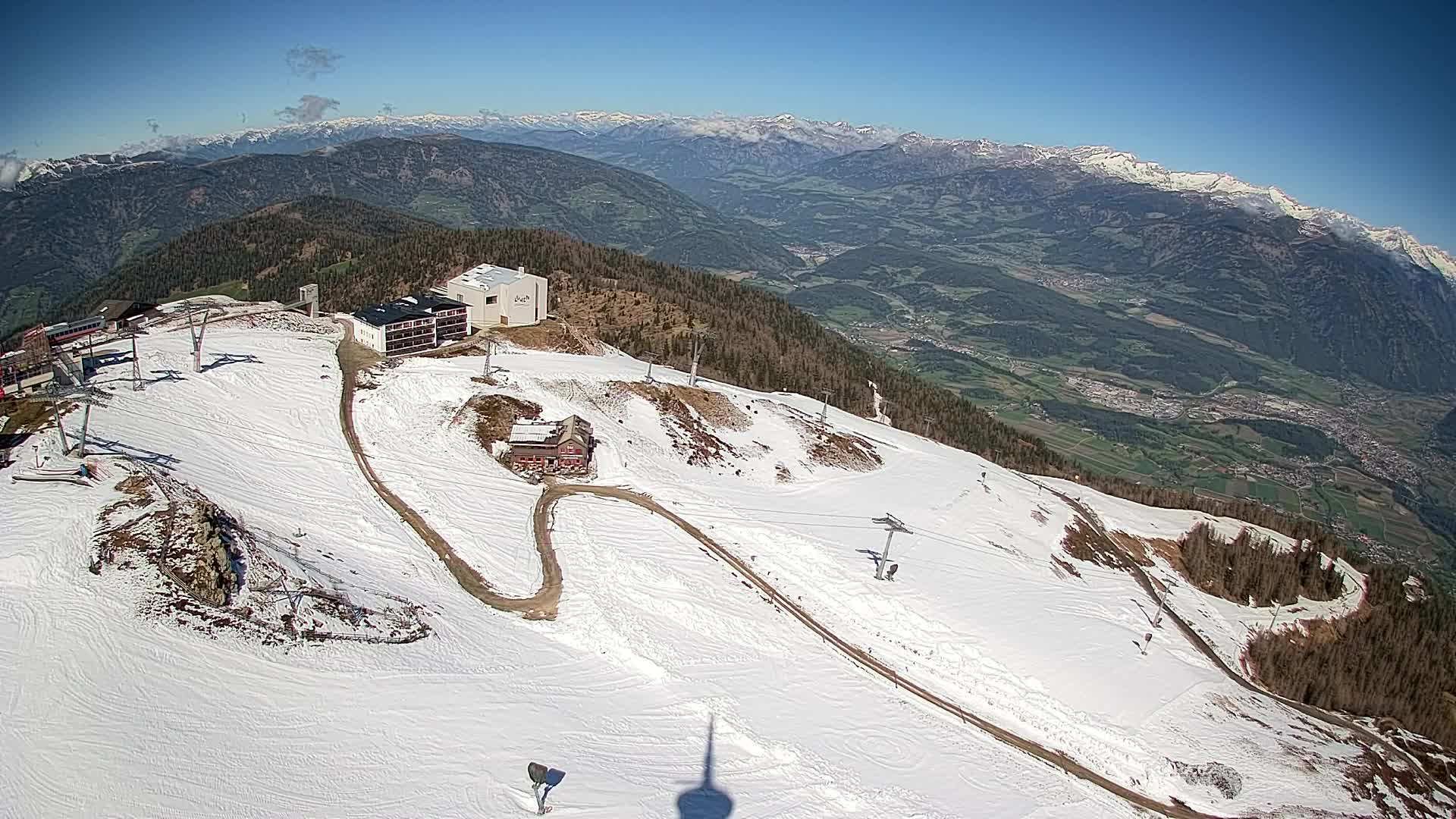 Kronplatz peak Ski resort | view to Bruneck