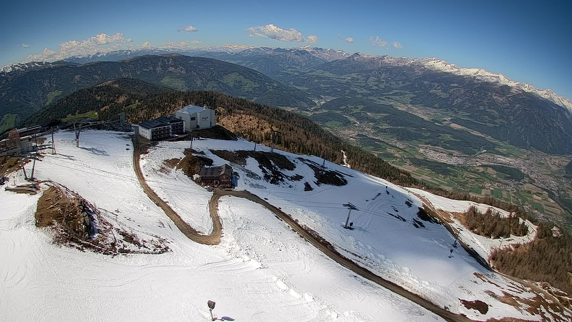 Kronplatz peak Ski resort | view to Bruneck