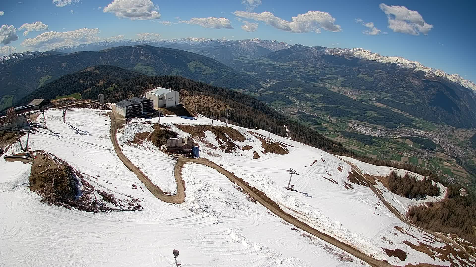 Skigebiet Kronplatz Gipfel | Blick auf Bruneck