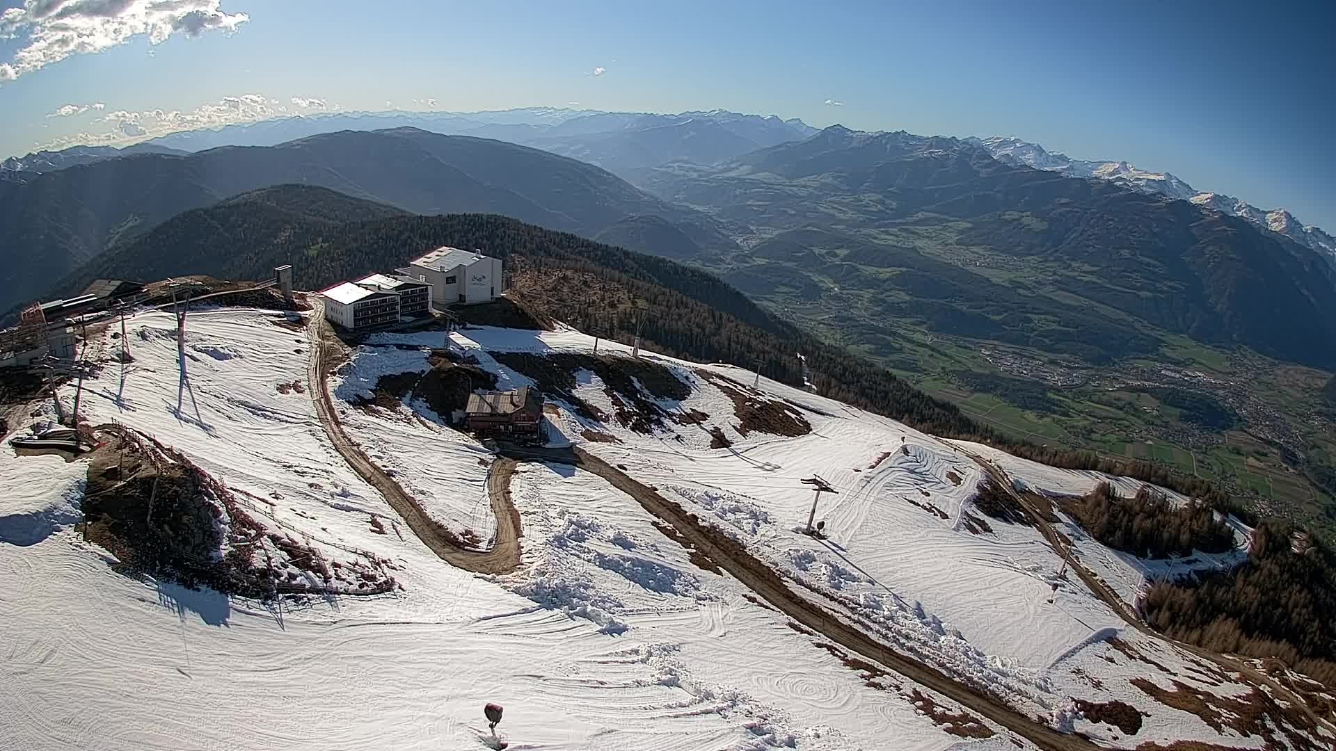 Kronplatz peak Ski resort | view to Bruneck