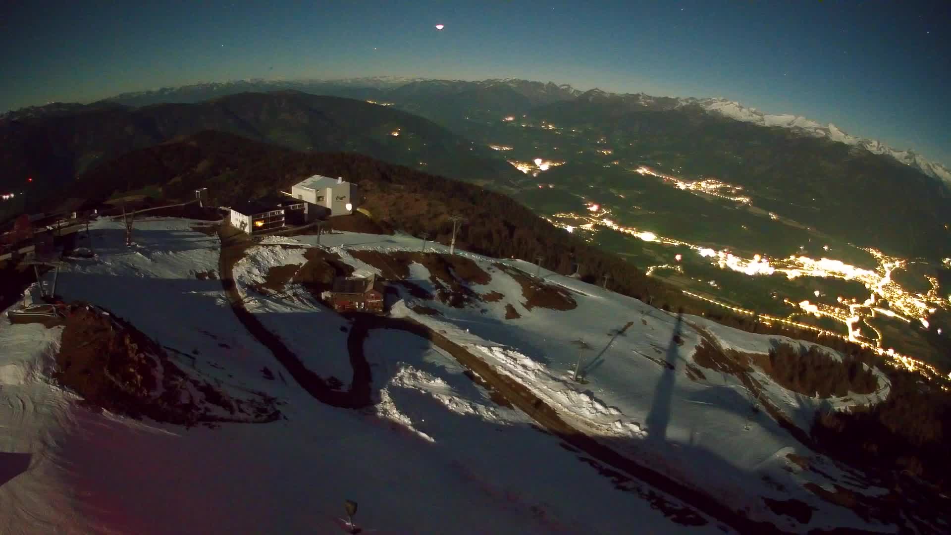 Kronplatz peak Ski resort | view to Bruneck