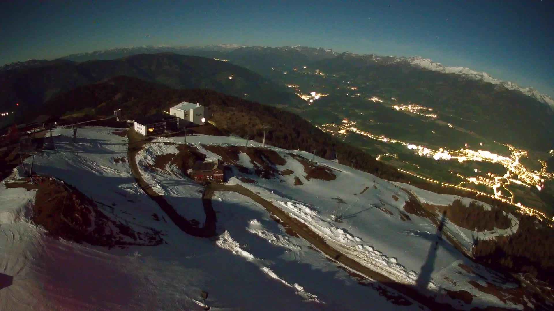 Kronplatz peak Ski resort | view to Bruneck