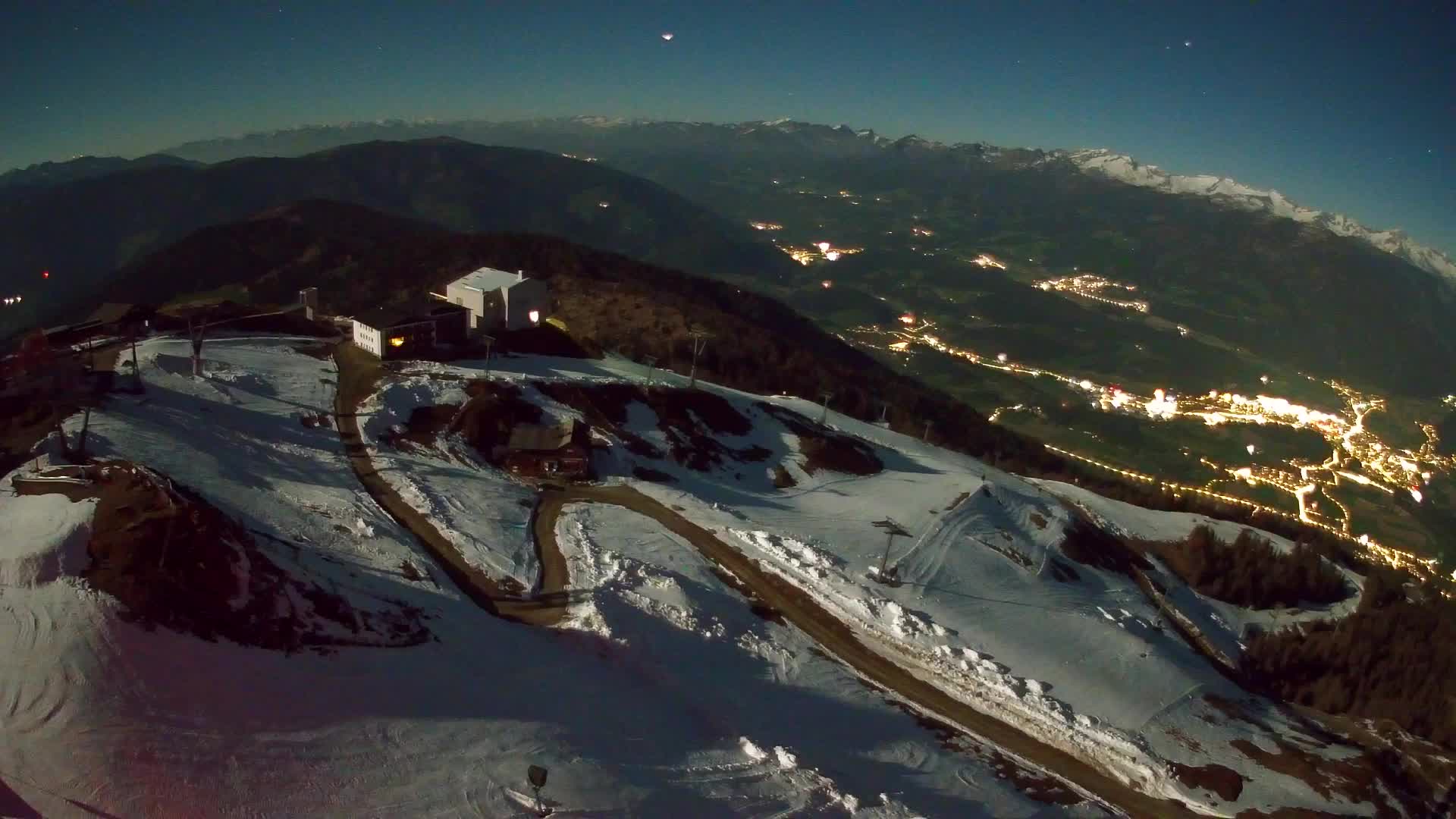 Skigebiet Kronplatz Gipfel | Blick auf Bruneck