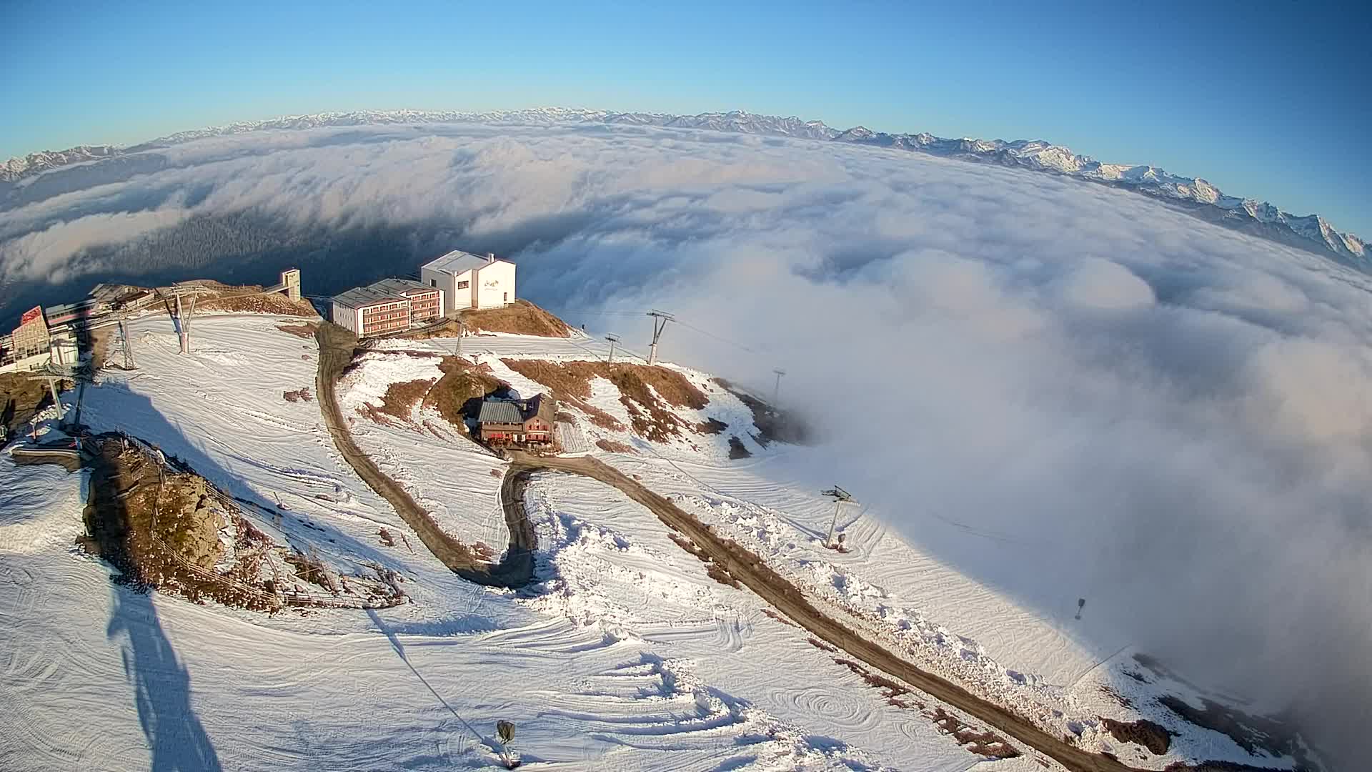 Kronplatz peak Ski resort | view to Bruneck