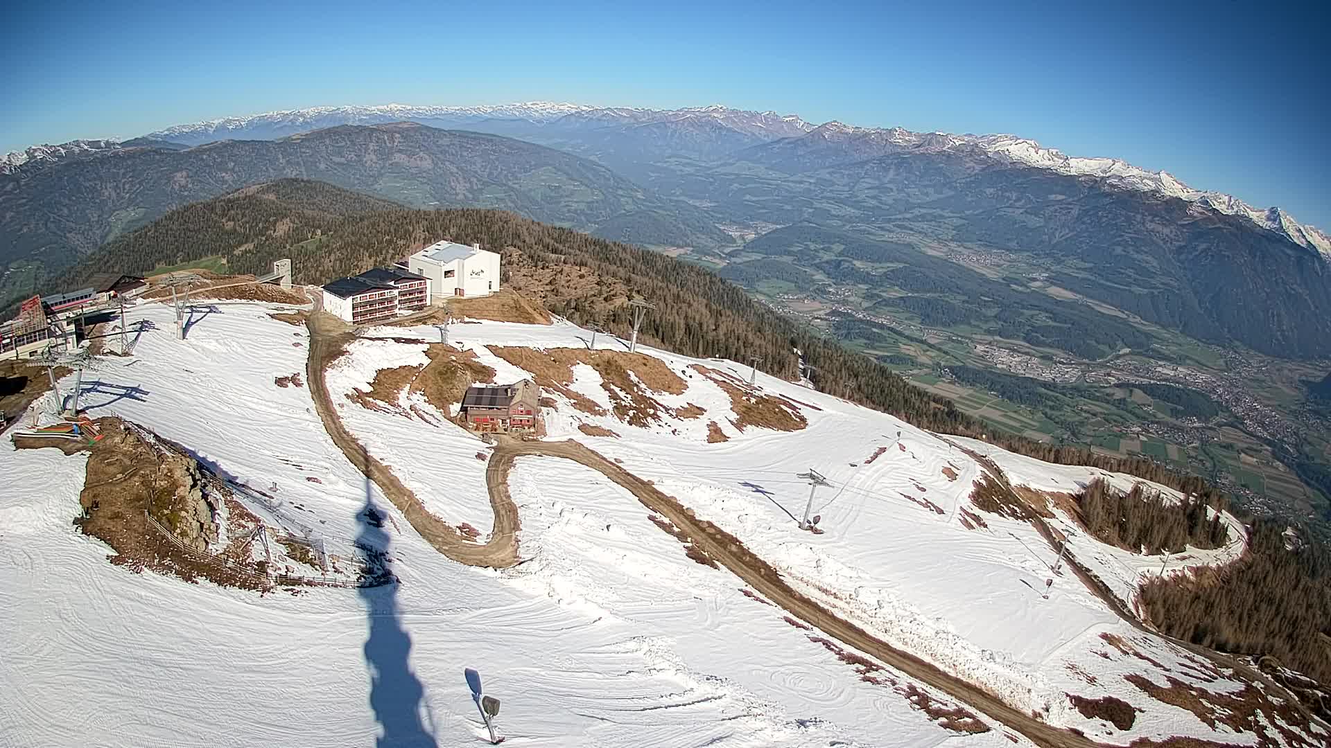 Kronplatz peak Ski resort | view to Bruneck