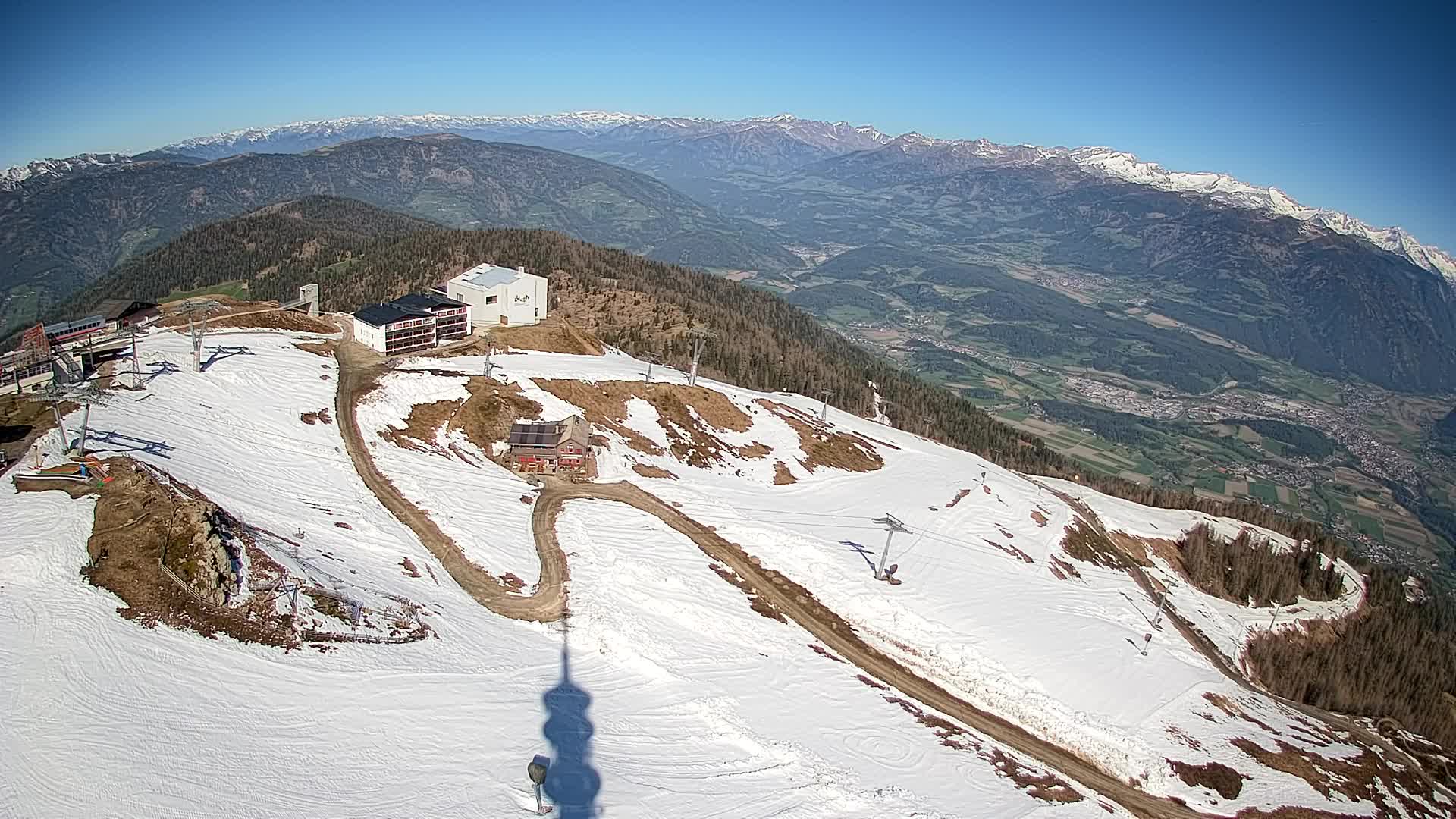 Smučišče Kronplatz – vrh | pogled na Bruneck
