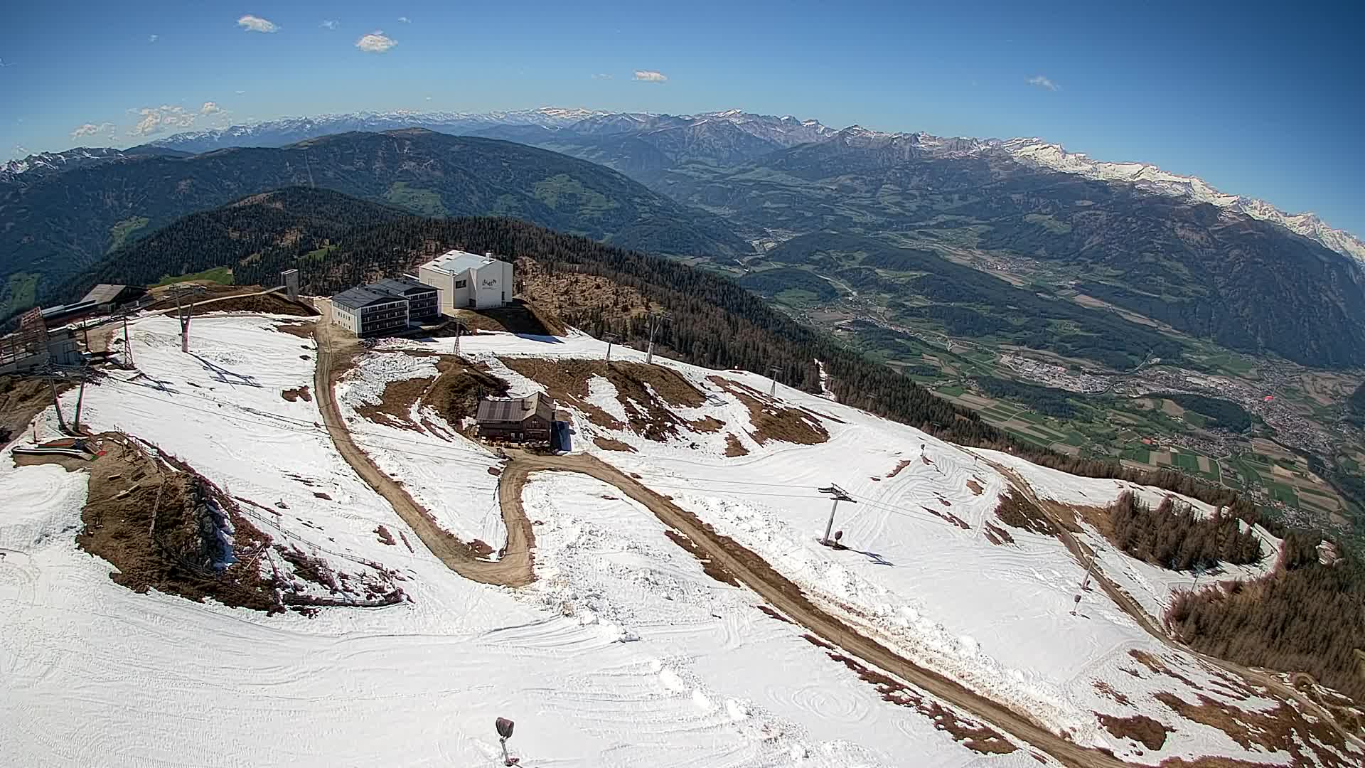 Kronplatz peak Ski resort | view to Bruneck