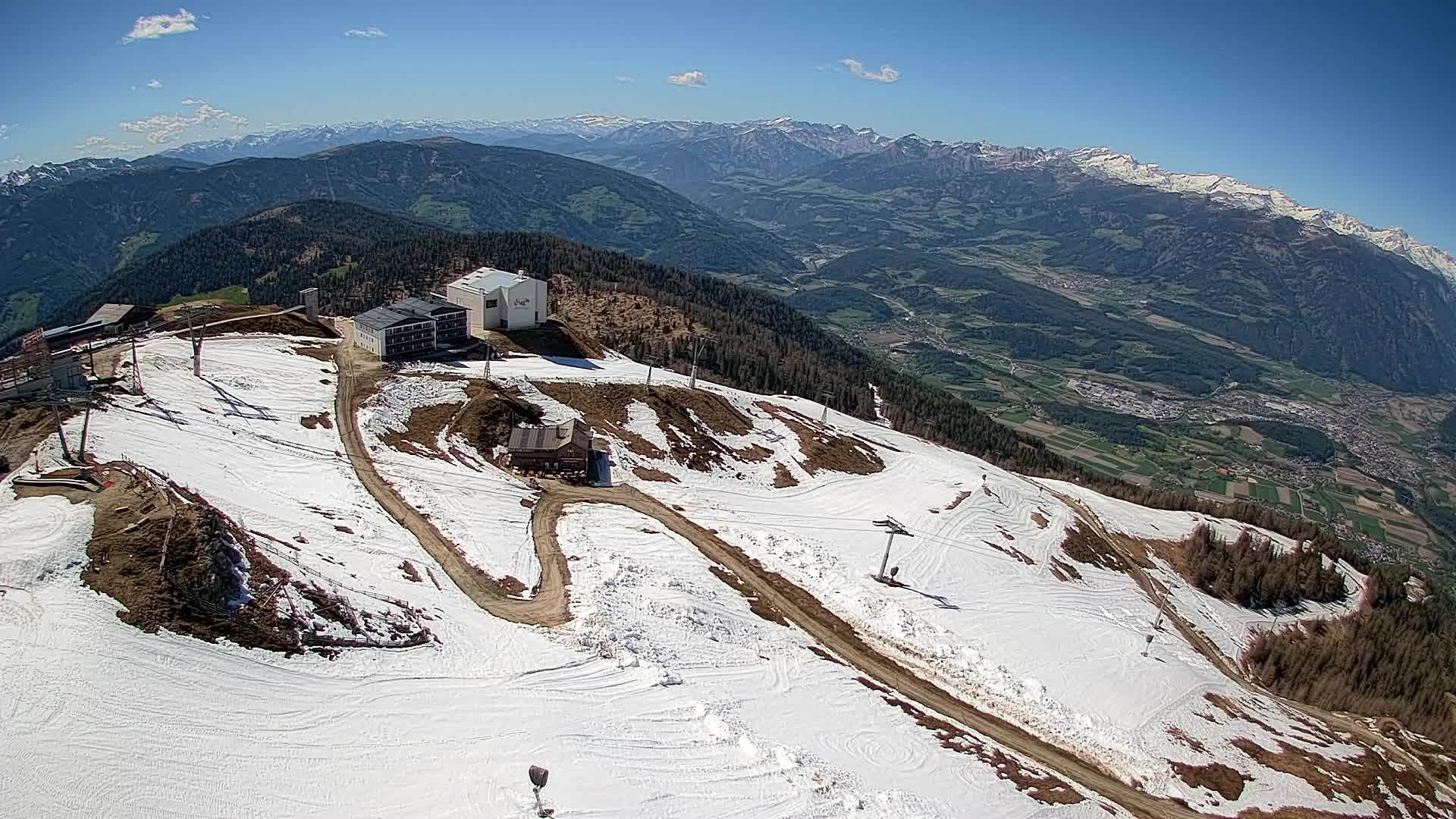 Kronplatz peak Ski resort | view to Bruneck