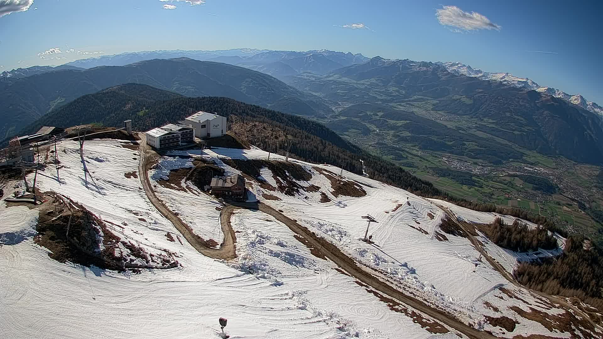 Stazione sciistica di Plan de Corones | vista su Brunico