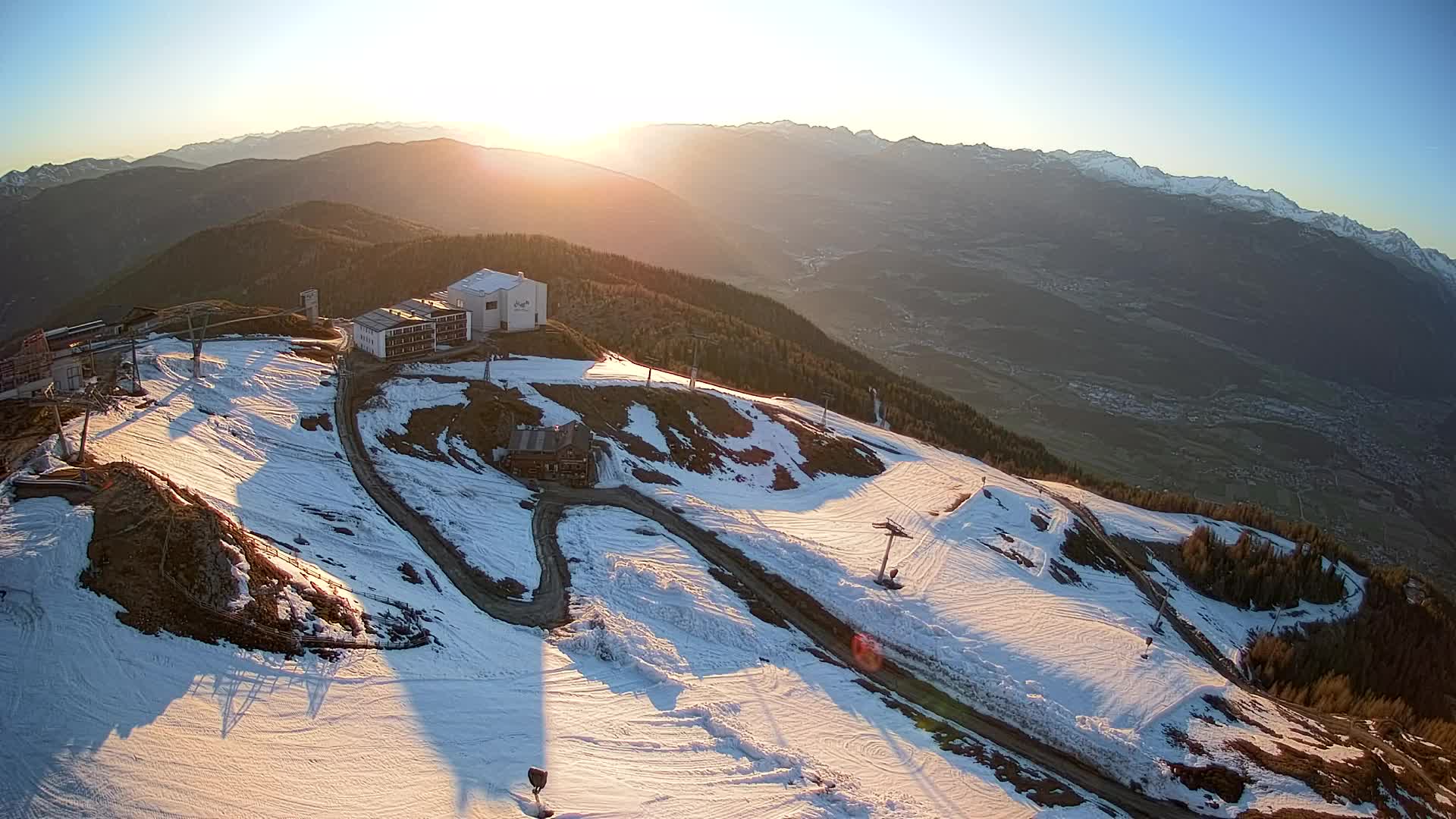 Kronplatz peak Ski resort | view to Bruneck