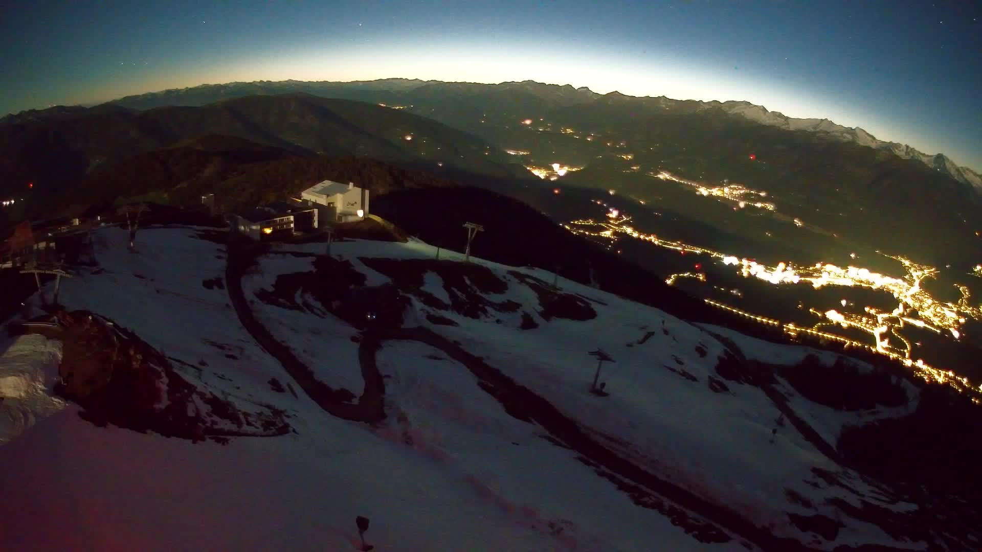 Kronplatz peak Ski resort | view to Bruneck