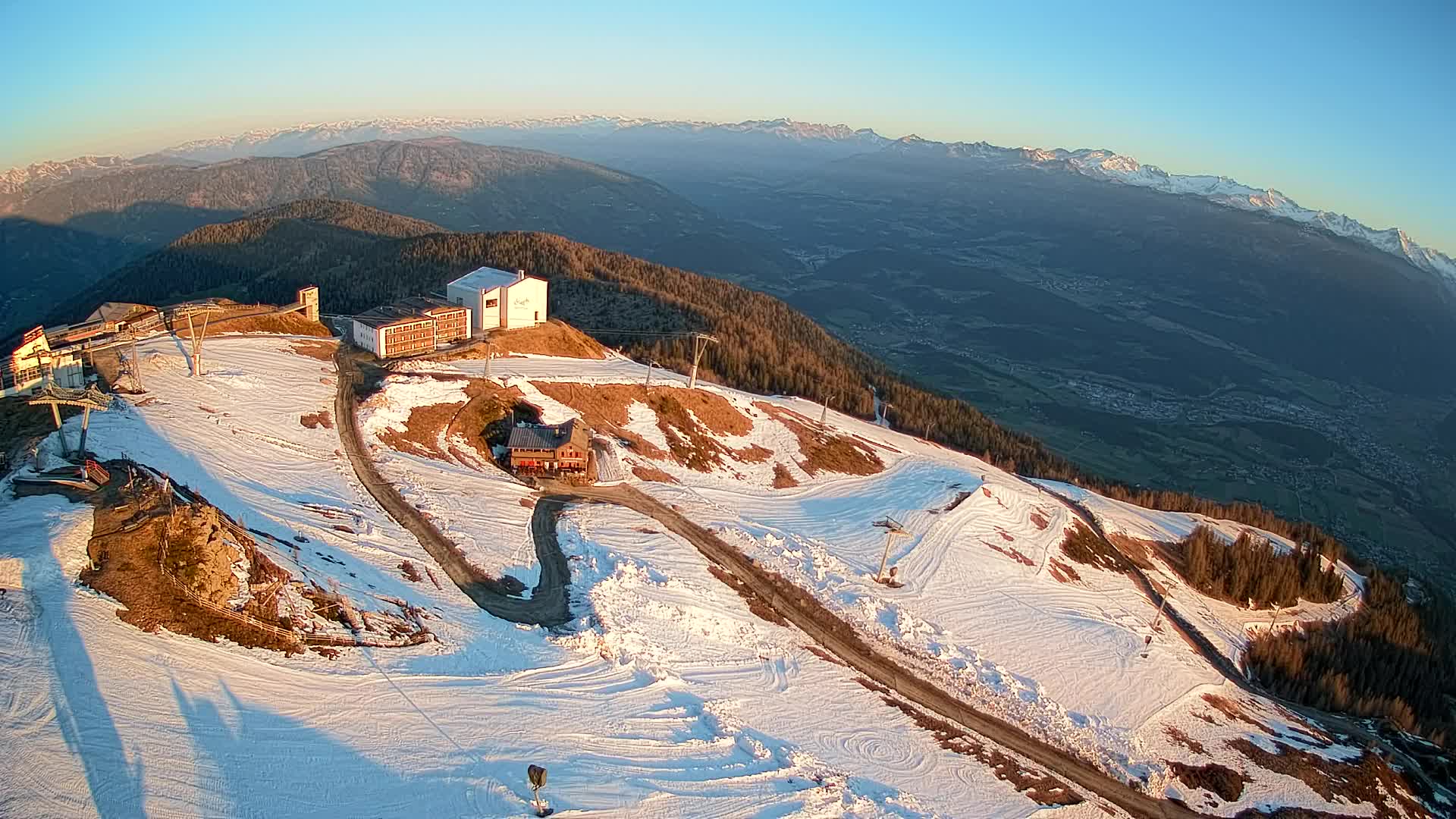 Kronplatz peak Ski resort | view to Bruneck