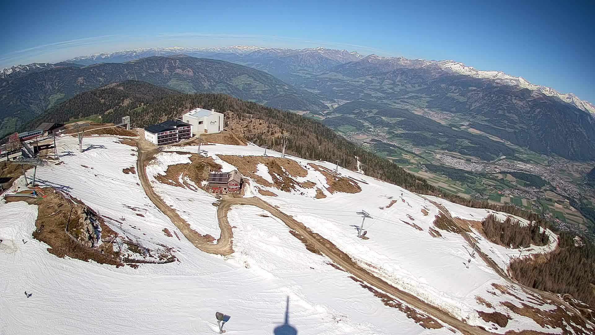 Stazione sciistica di Plan de Corones | vista su Brunico