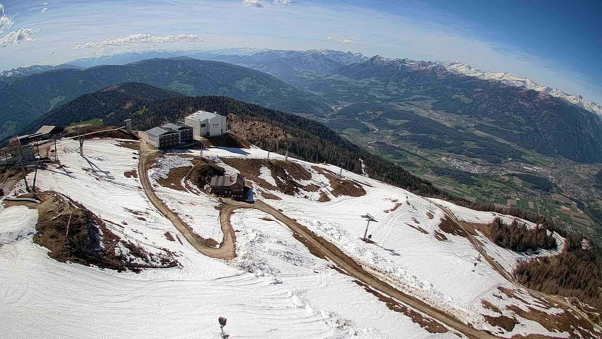 Smučišče Kronplatz – vrh | pogled na Bruneck
